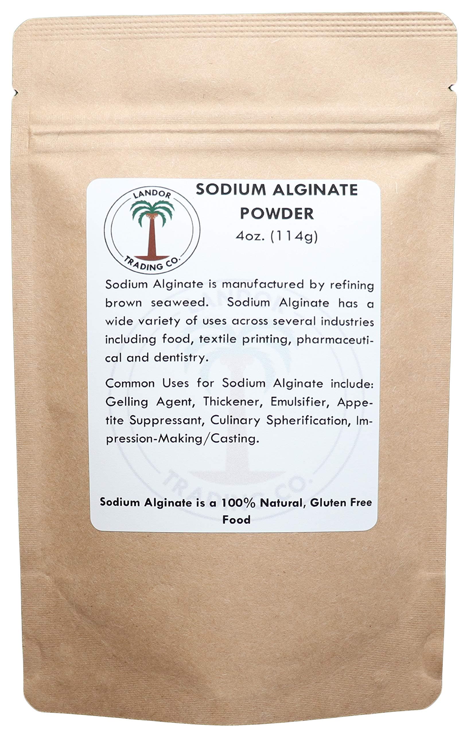 greenoak Sodium Alginate - Food Grade - 4 Ounces