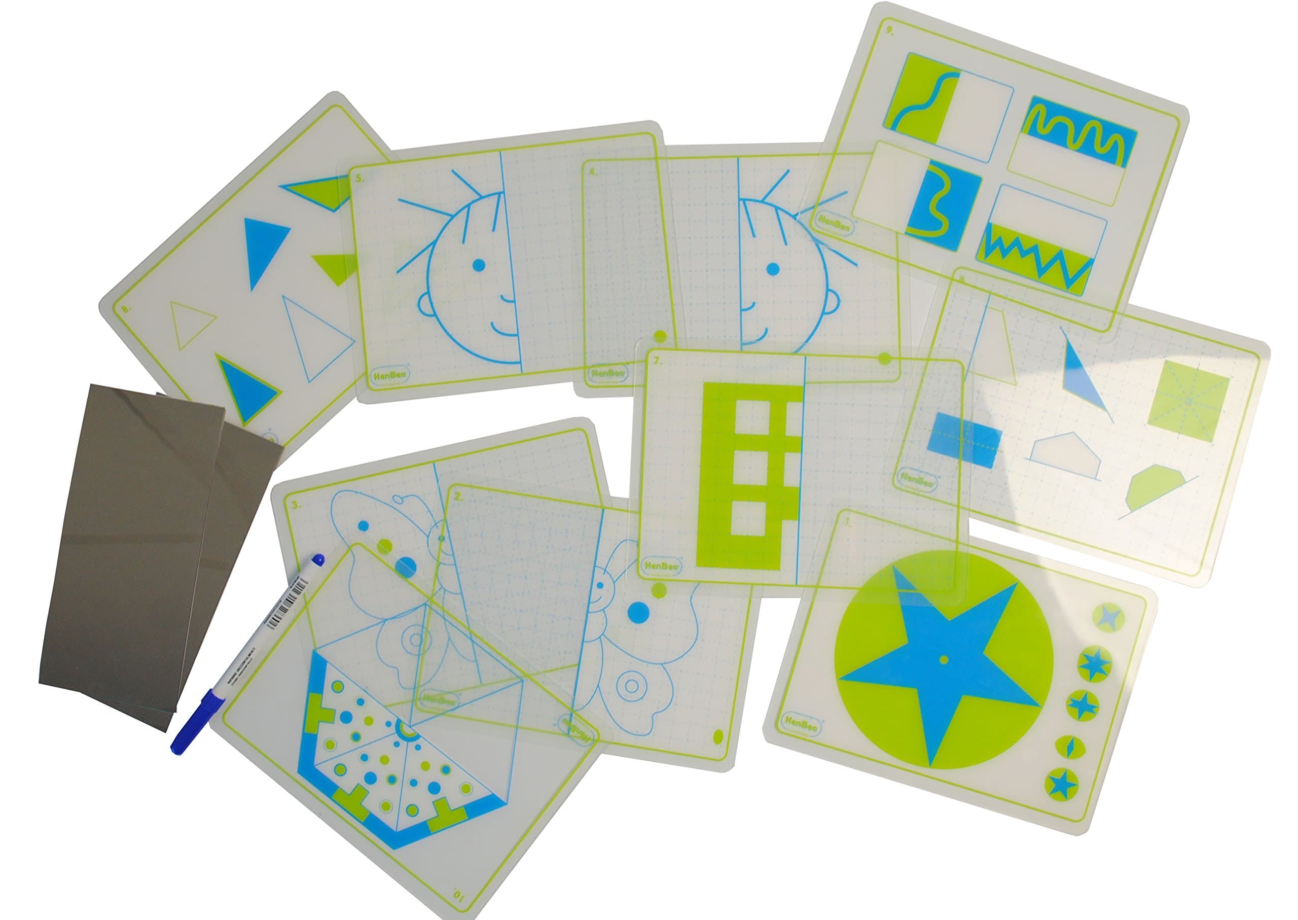 HenBea 981 "Symmetry And Shapes" Mirror Game