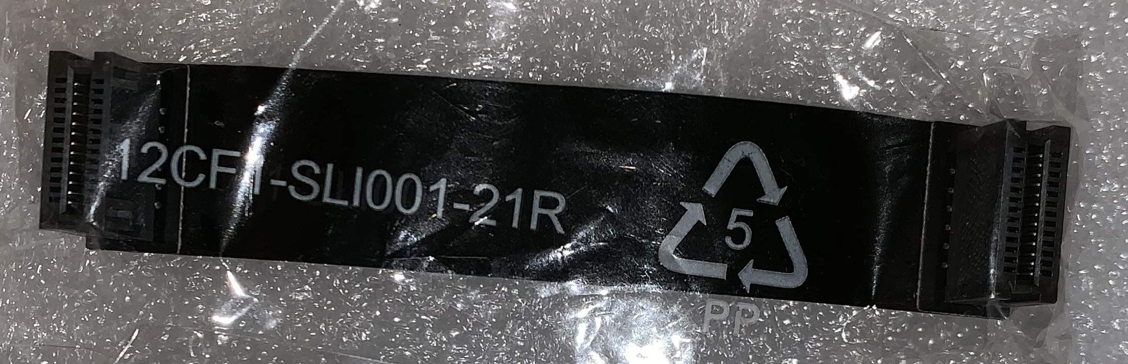 100mm Long SLI Bridge Connector Adapter Flexible for nVidia Cards, Black Color