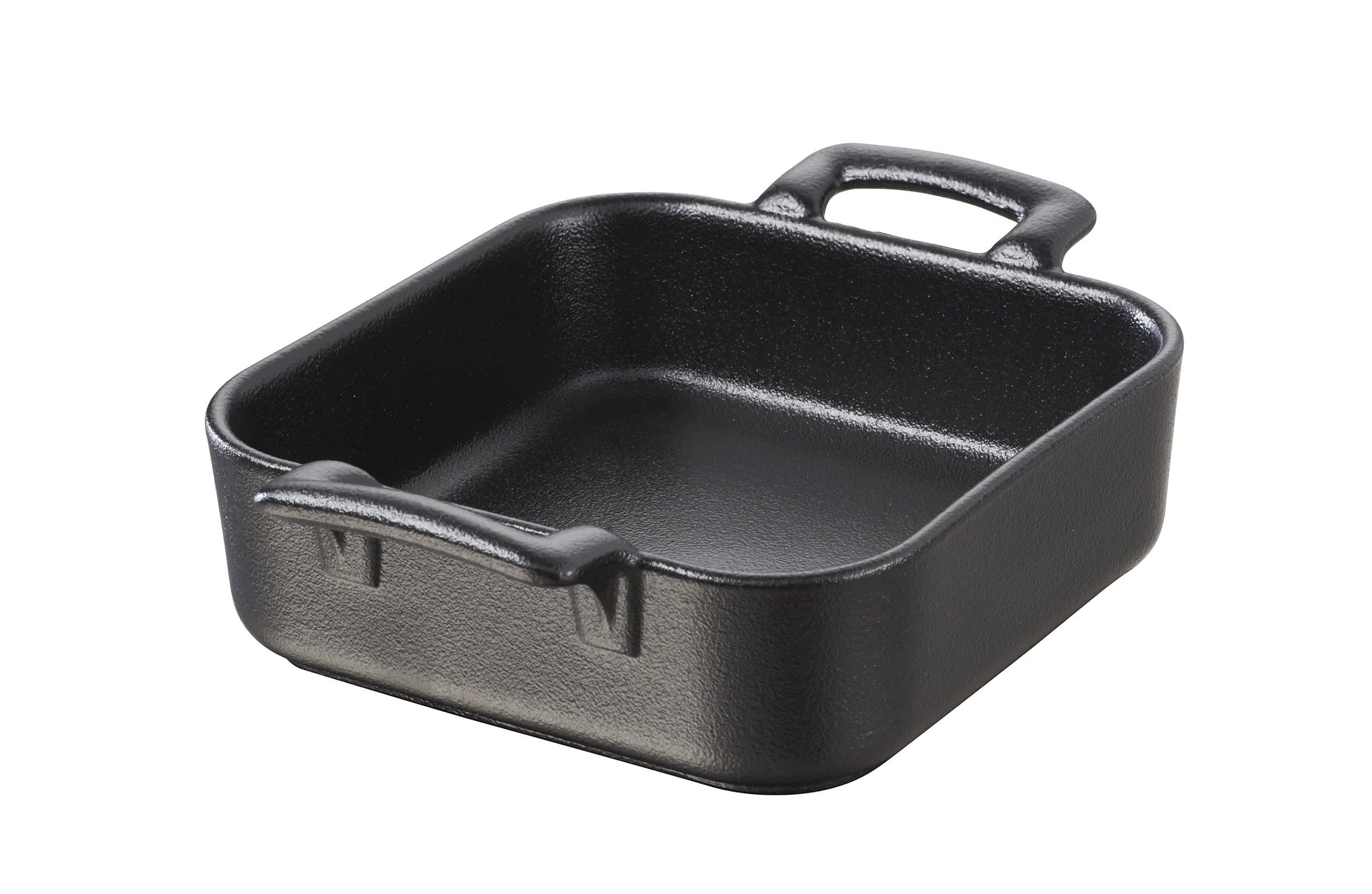 Revol Belle Cuisine Black Porcelain Deep Square 12.25 Ounce Baking Dish