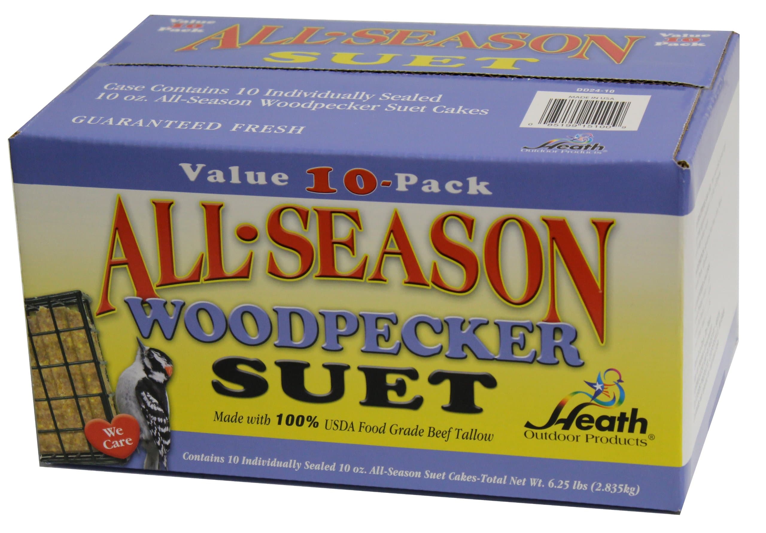 DD24-10 Woodpecker Suet Cake, 10 Pack