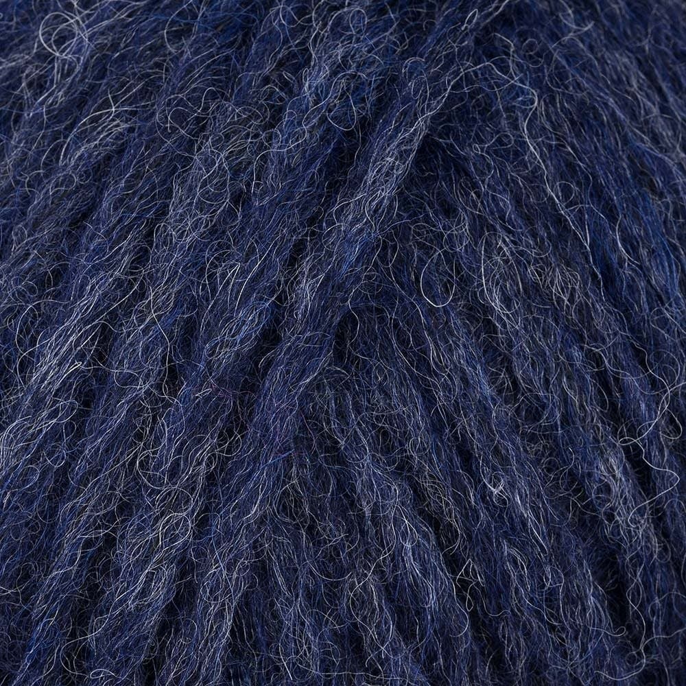 Drops Air 09 Mix Navy Blue Aran Weight Yarn
