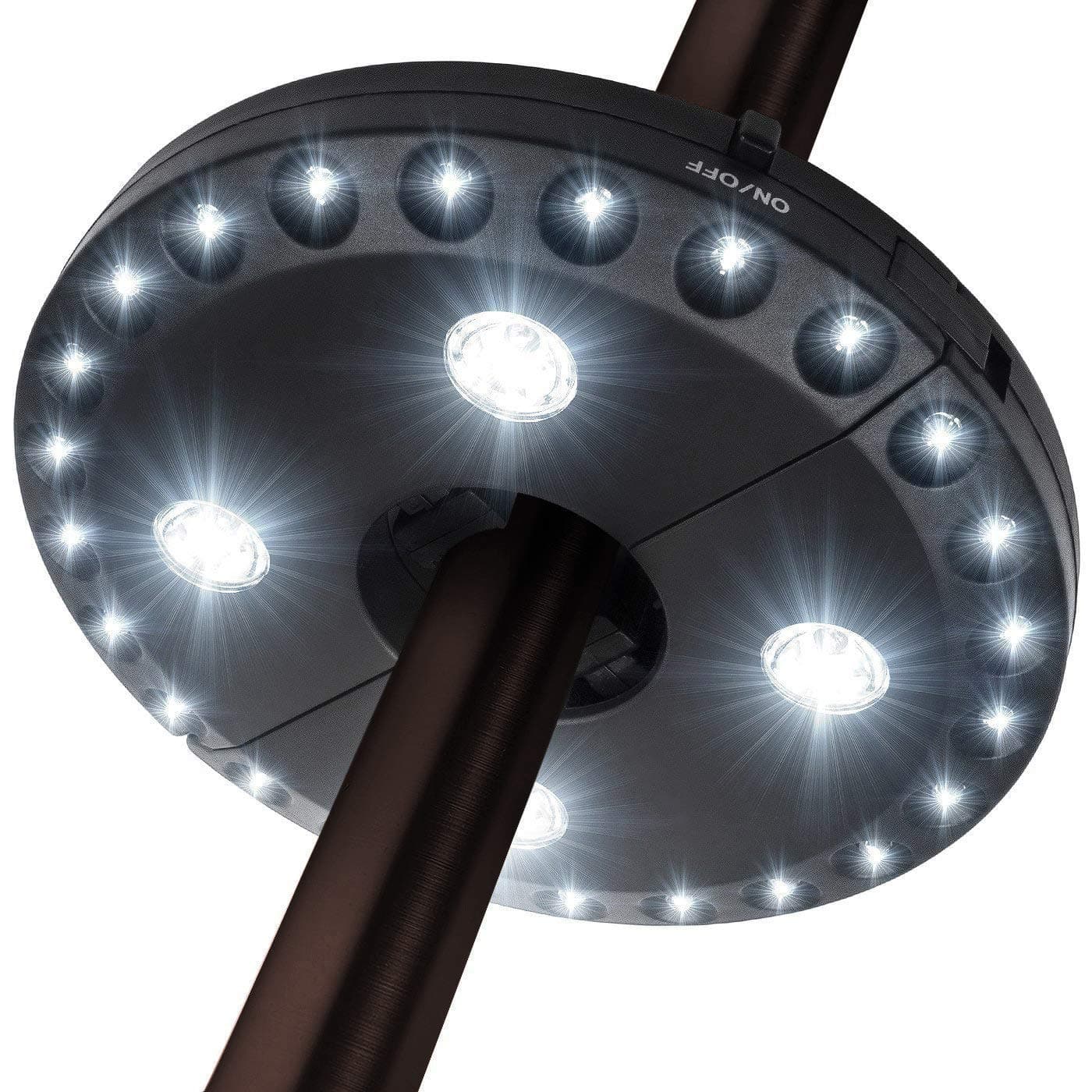 Patio Umbrella Light 3 Lighting Modes Cordless 28 LED Lights at 200 lux- 4 x AA‚ Battery Operated, Umbrella Pole Light for Patio Umbrellas, Camping Tents or Outdoor Use