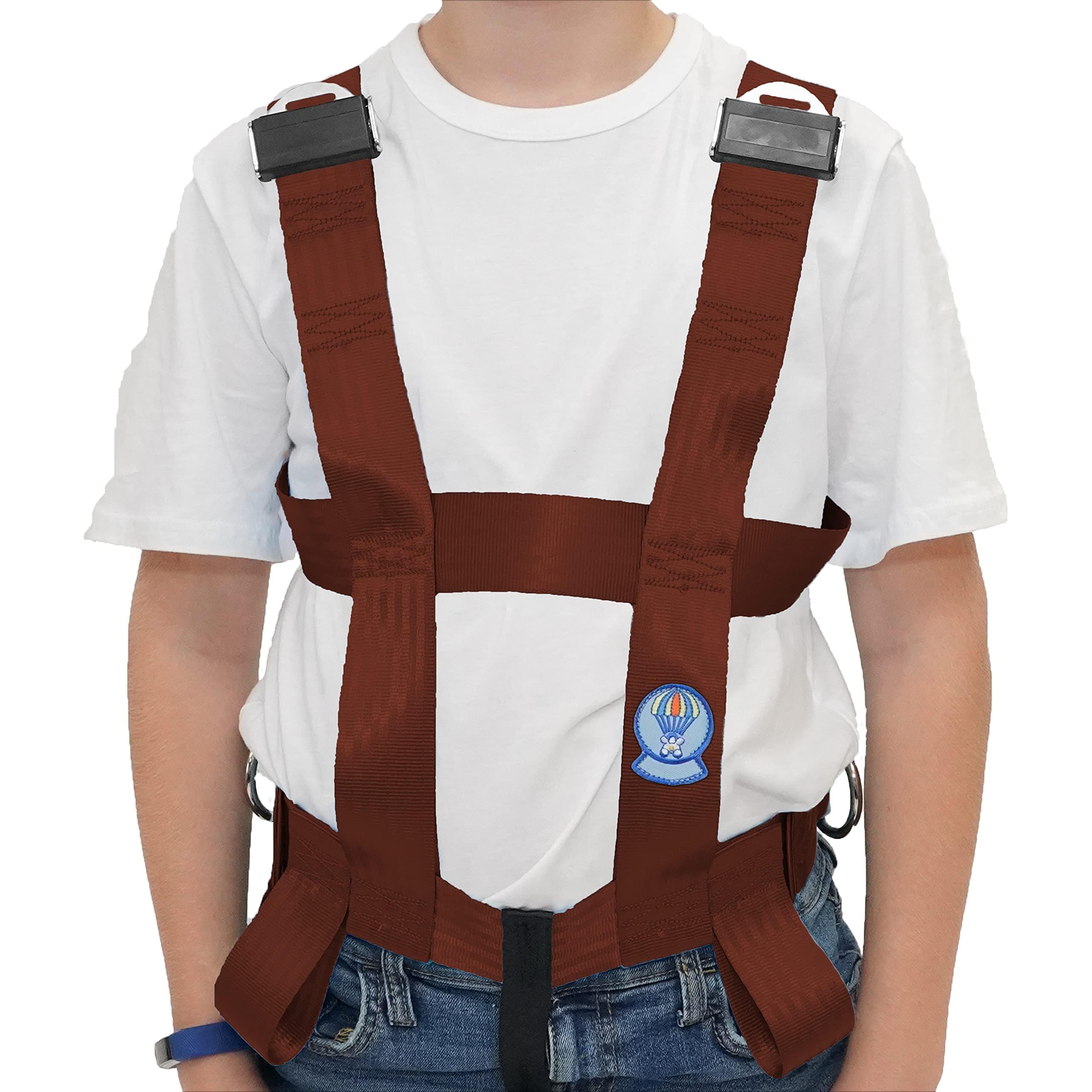 EZ-ON Products 303Z Medium Rear Zipper Closure Durable Personal Vehicle User-Friendly Safety Transportation Vest with Seat Belt Loops. Meets NHTSA Regulation. Mount Sold Separately.