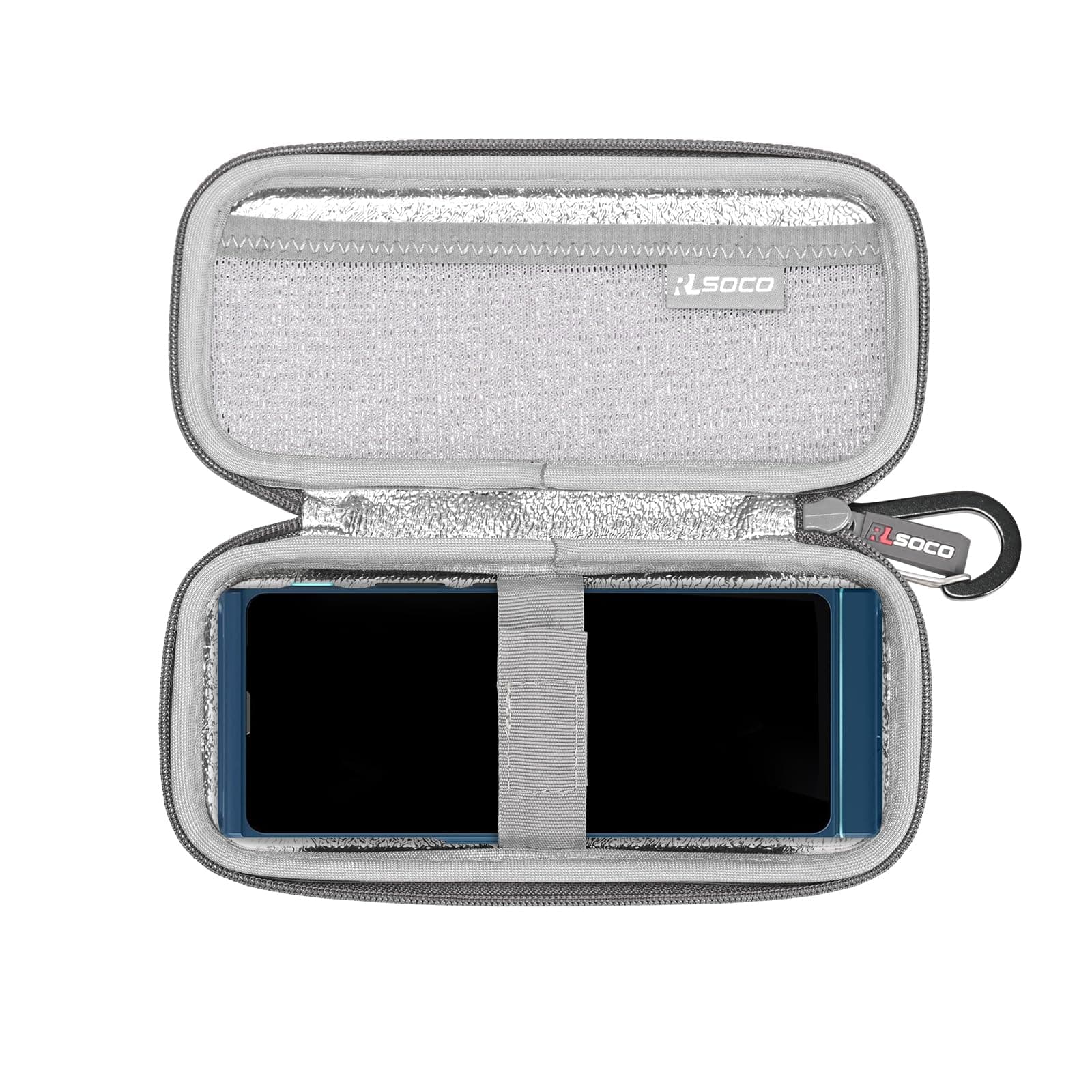 Carrying Case for Vasco V4/M3 Language Translator Device | Travel Organzier Case Cover Shockproof, Dustproof, Water-Resistant Storage Pouch with Sturdy Metal Hook (Case Only)