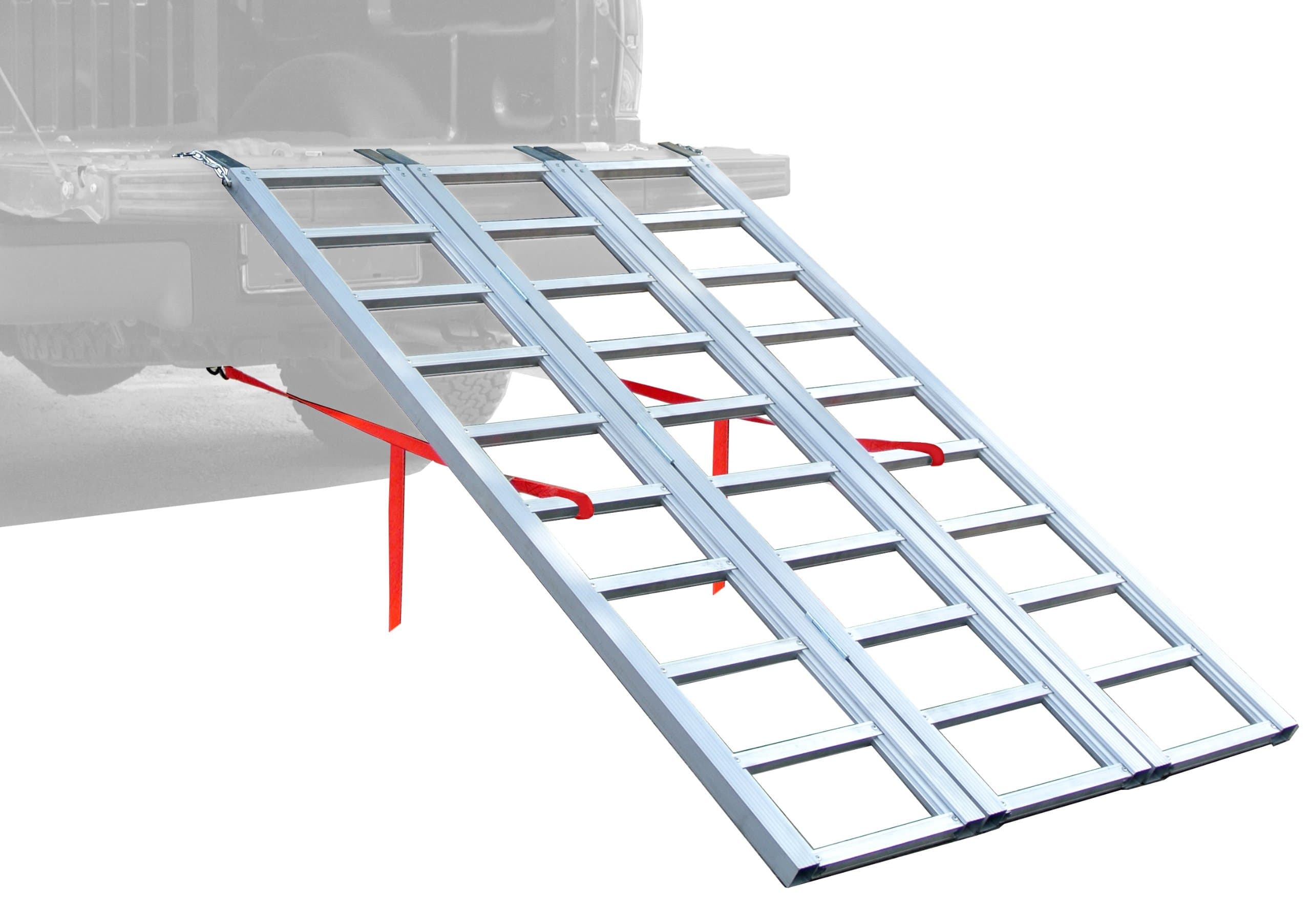 MaxxHaul 70144 69" x 45" Aluminum Tri-Fold Ramp - 1500 lbs. Capacity