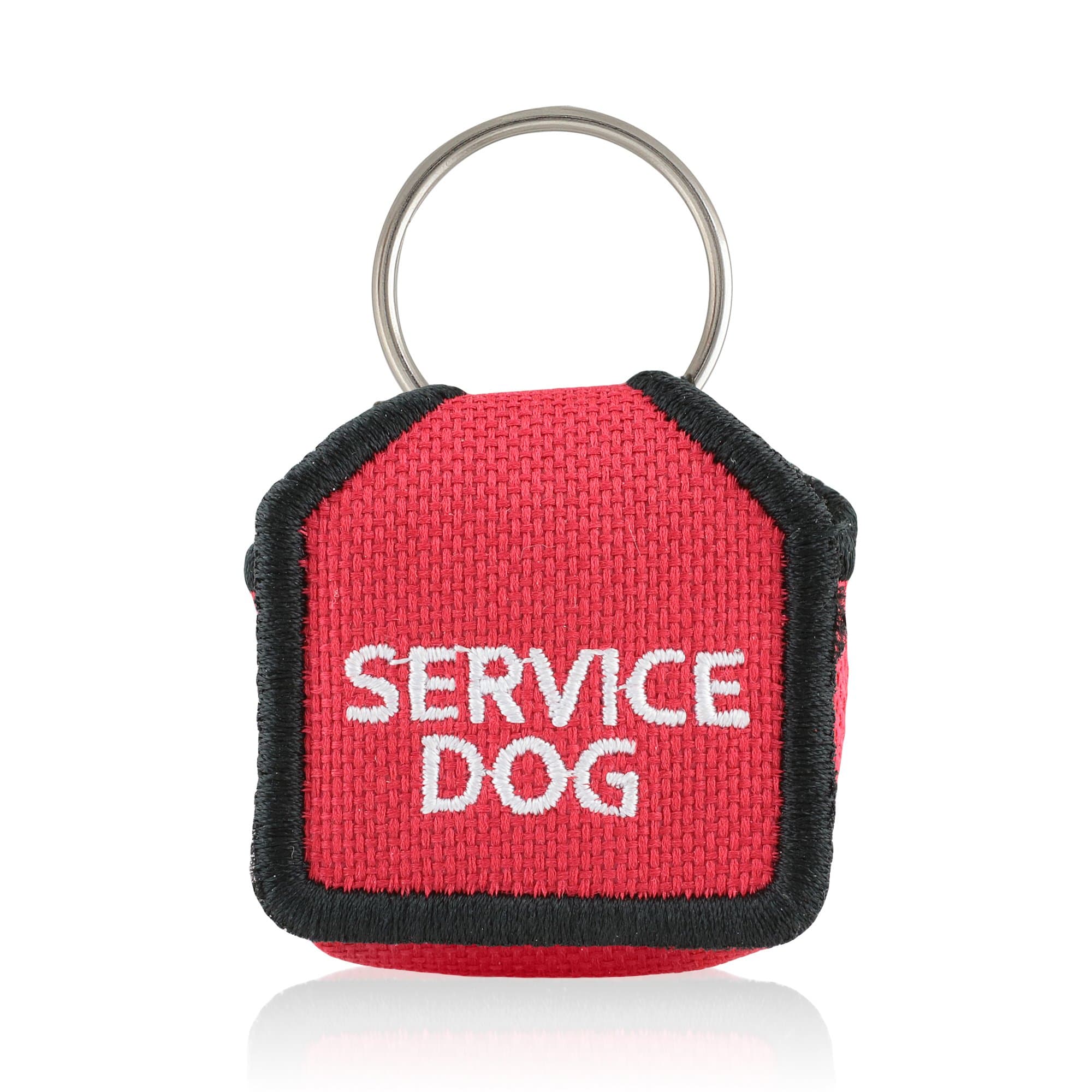 The Tag Bag - Dog Tag Silencer (Service Dog/Red)