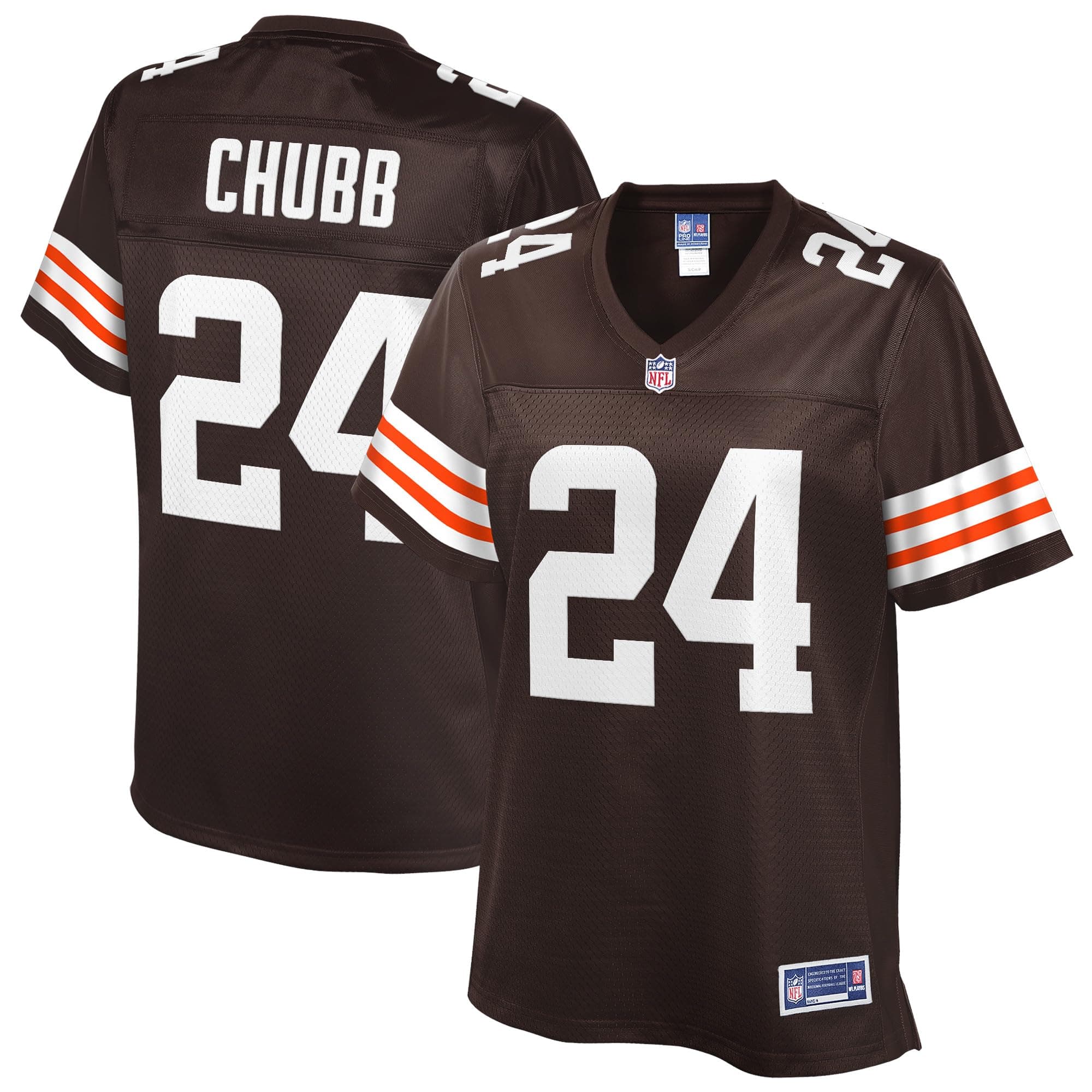 NFL PRO LINEWomen's Nick Chubb Brown Cleveland Browns Team Player Jersey