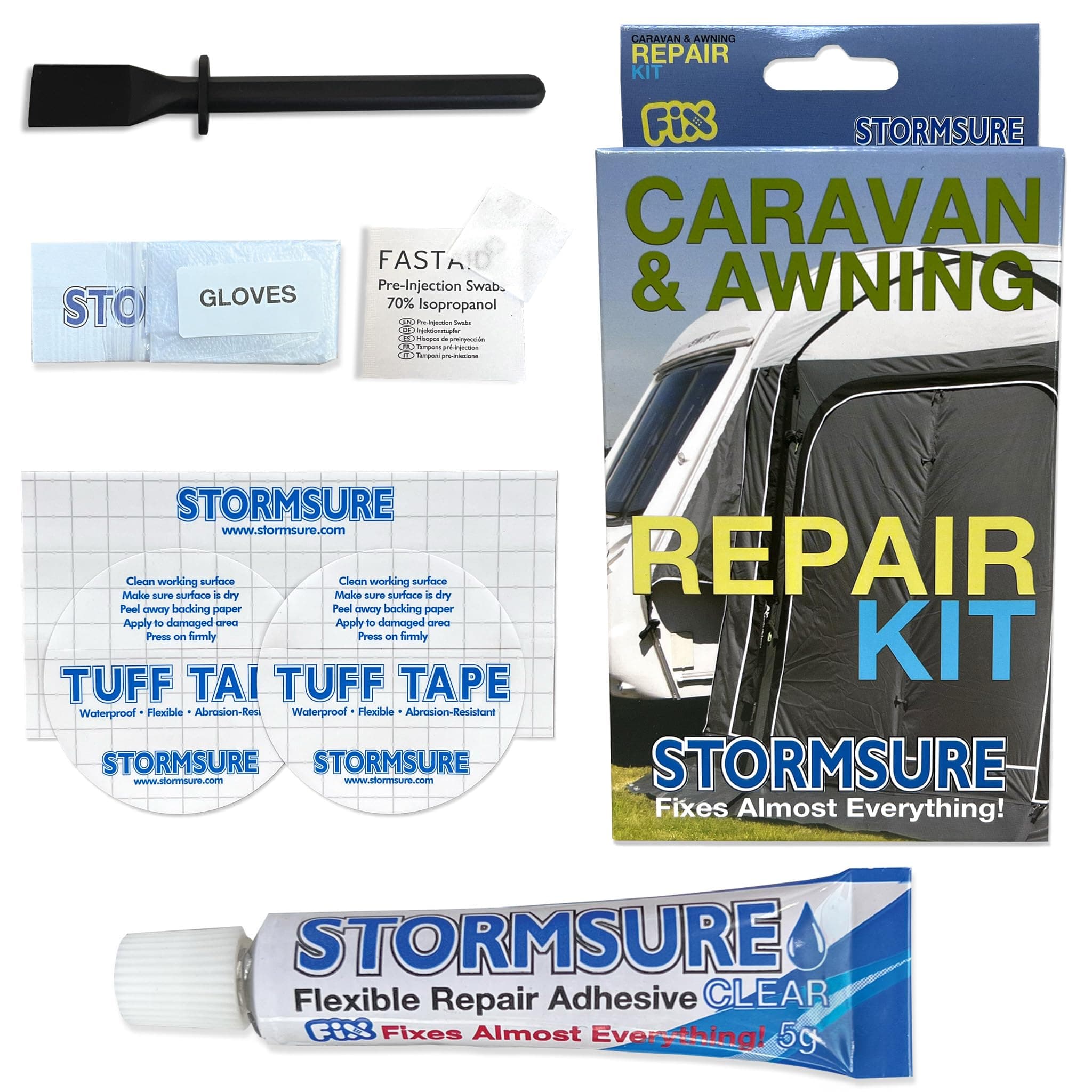 Stormsure Caravan & Awning Repair Kit In Box White RKBOXCARA