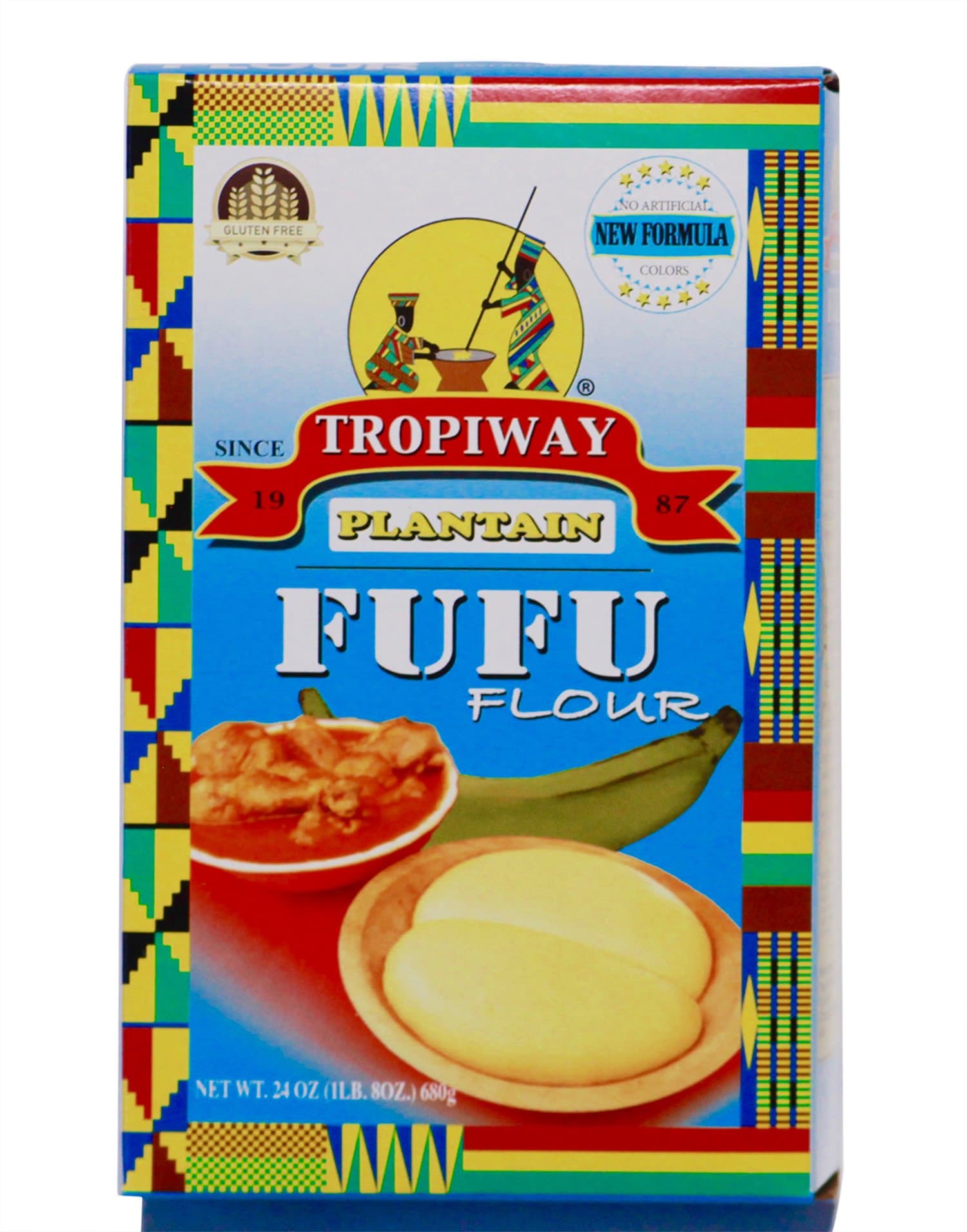 Plantain Fufu Flour 24oz Pack of 2 Pack of 2