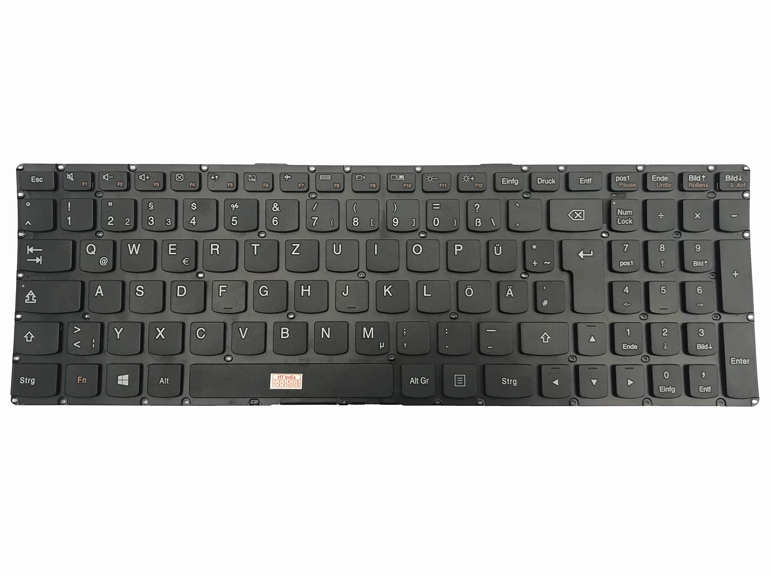 German QWERTZ Keyboard for Lenovo Ideapad Z510 (59393217), Z510 (59400169), Z510 (59401669), S500 (59375666), Z510 (59393214), Z510 (59400165), S510p (20298), Z510 (59386905)