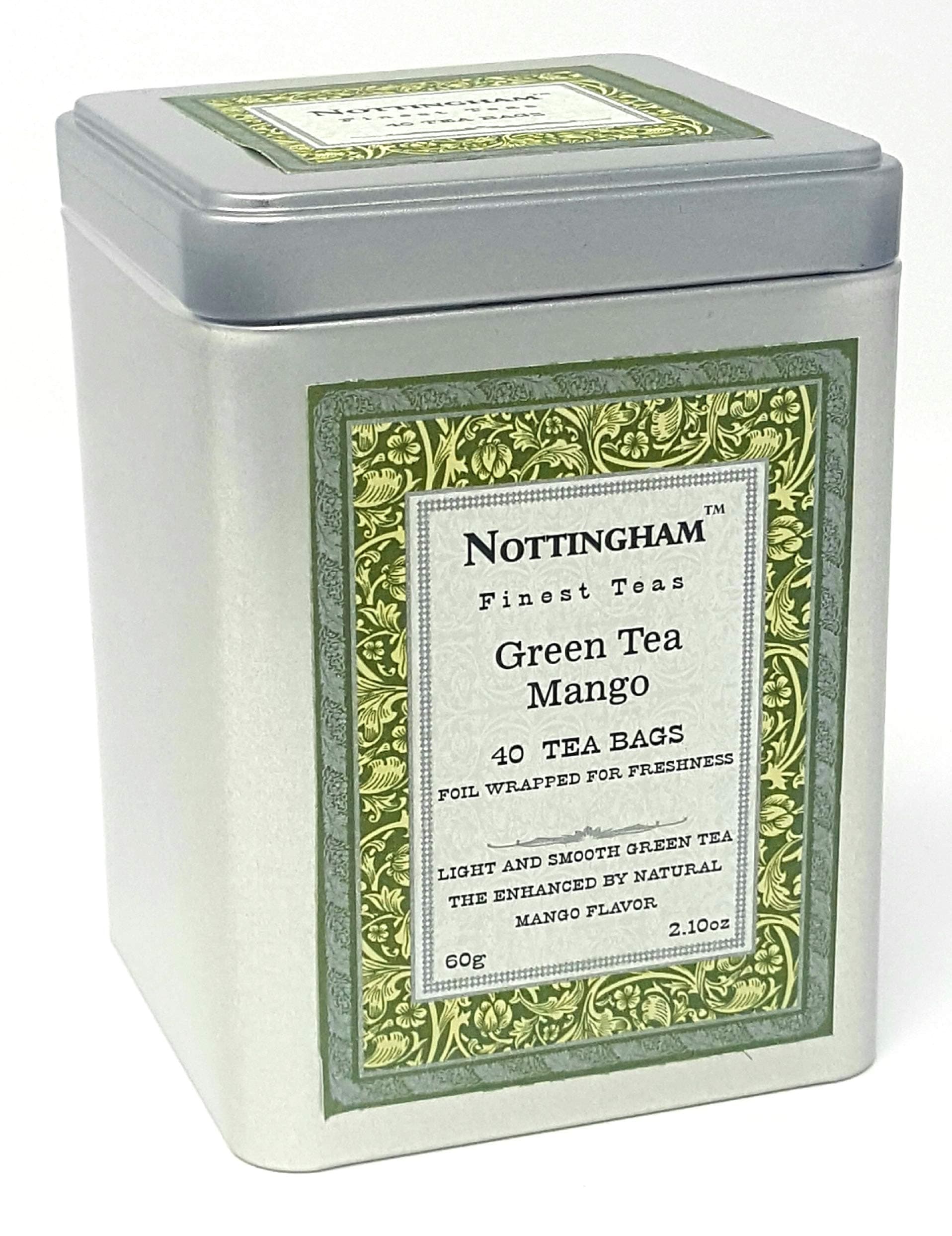 Nottingham Finest Teas Green Tea Mango 40 Tea Bags