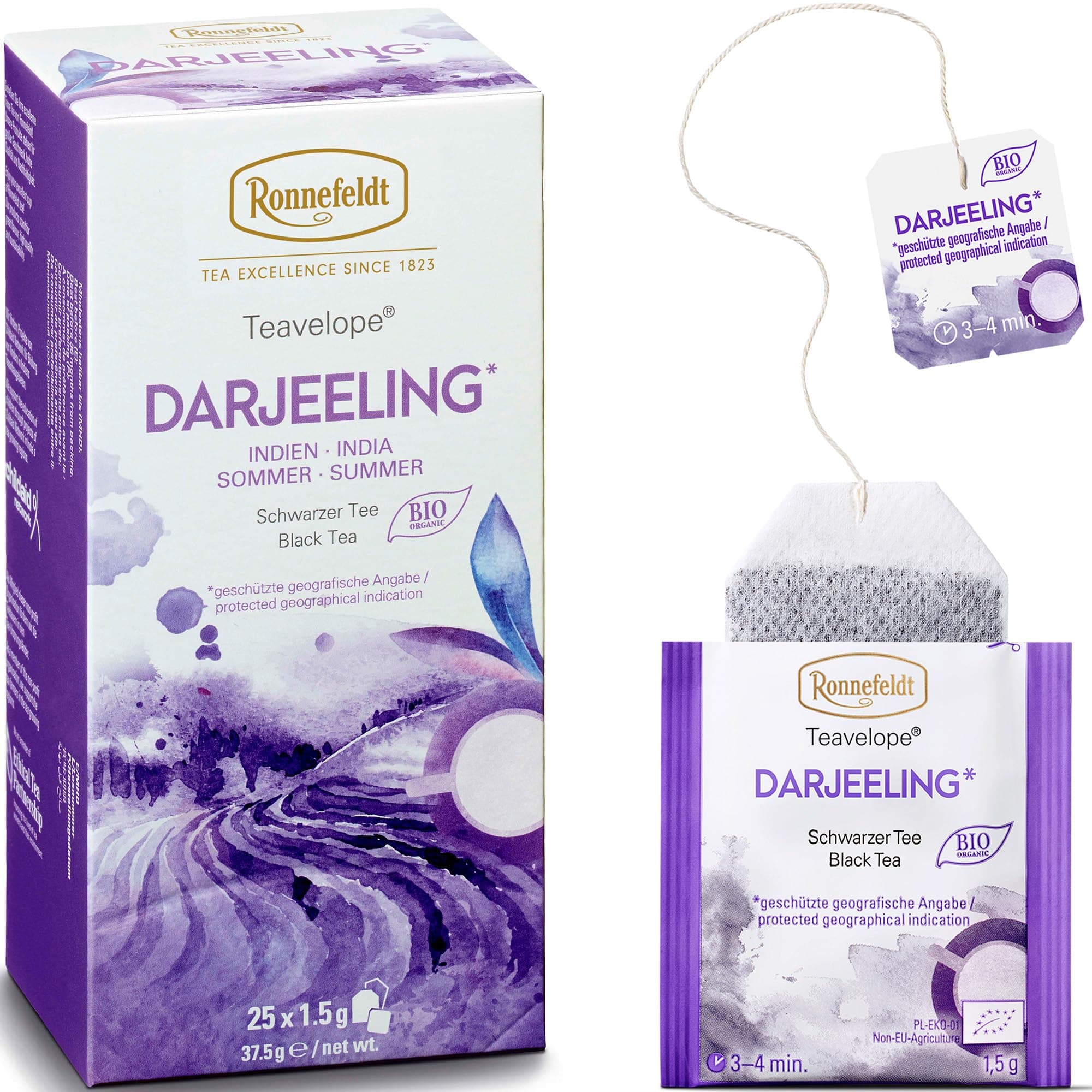 Teavelope - Darjeeling - Black Tea 25 X 1.5g Tea Bag