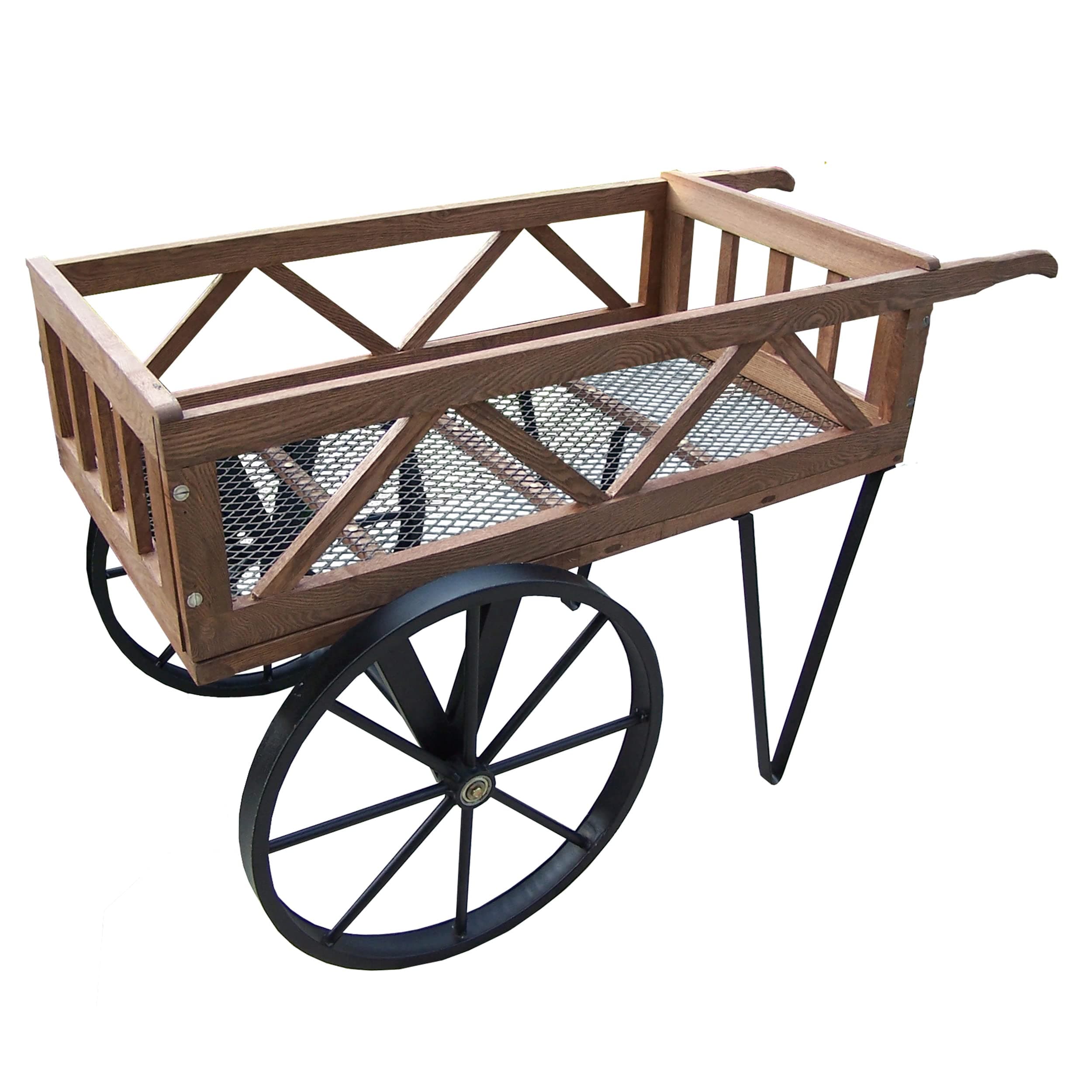 Oakland Living Flower Garden Wagon, Black