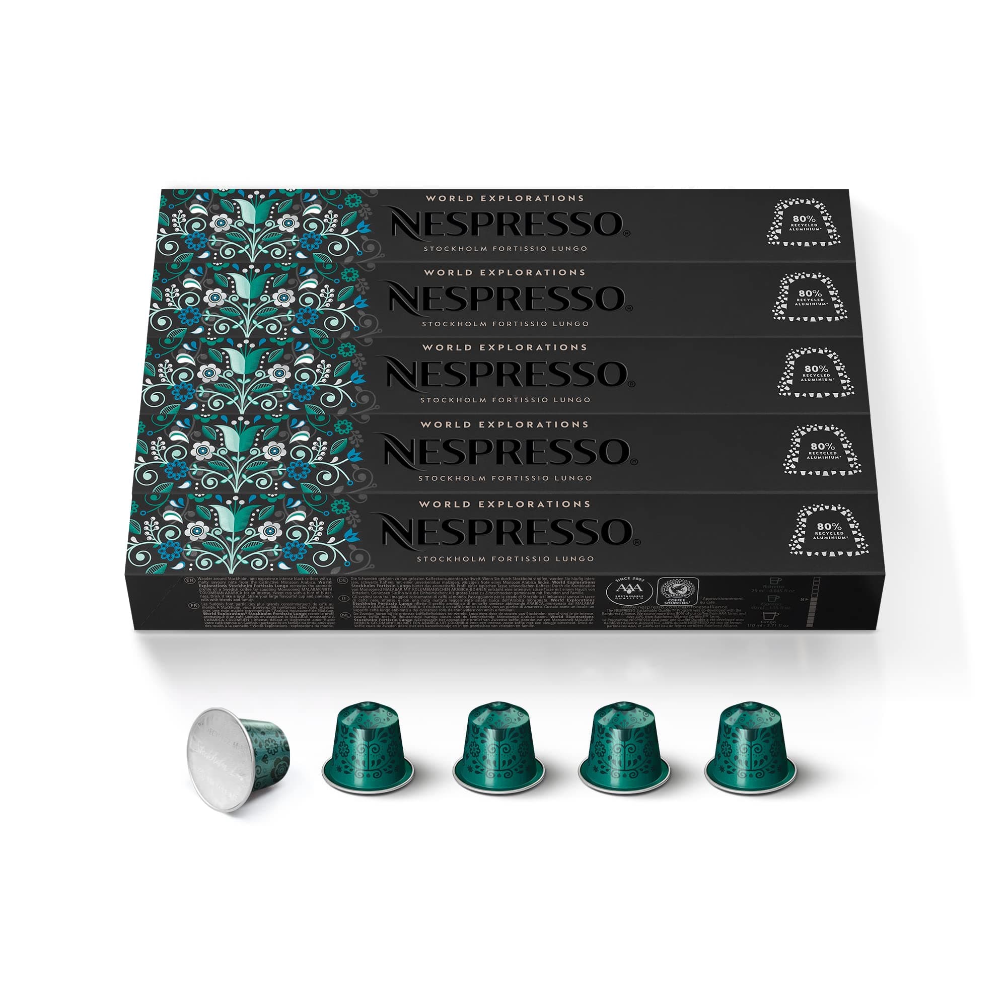 （ネスプレッソ） Nespresso OriginalLine：フォルティシオ・ルンゴ 50 Count Fortissio Lungo