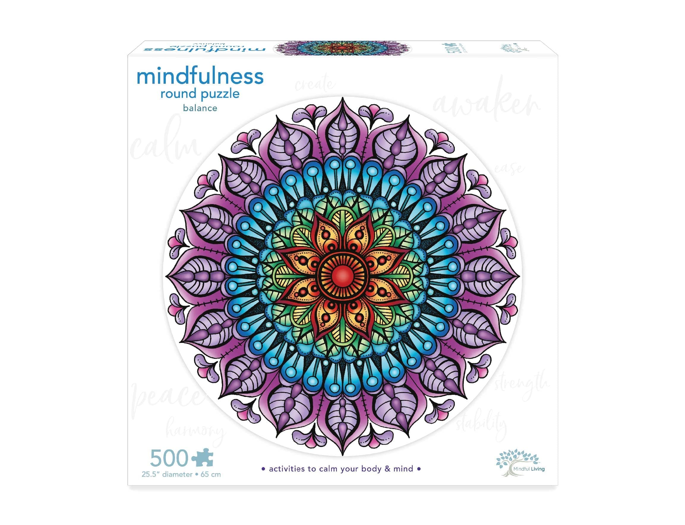 AmbassadorMindful Living 500 pc. Mandala Puzzle (Balance)