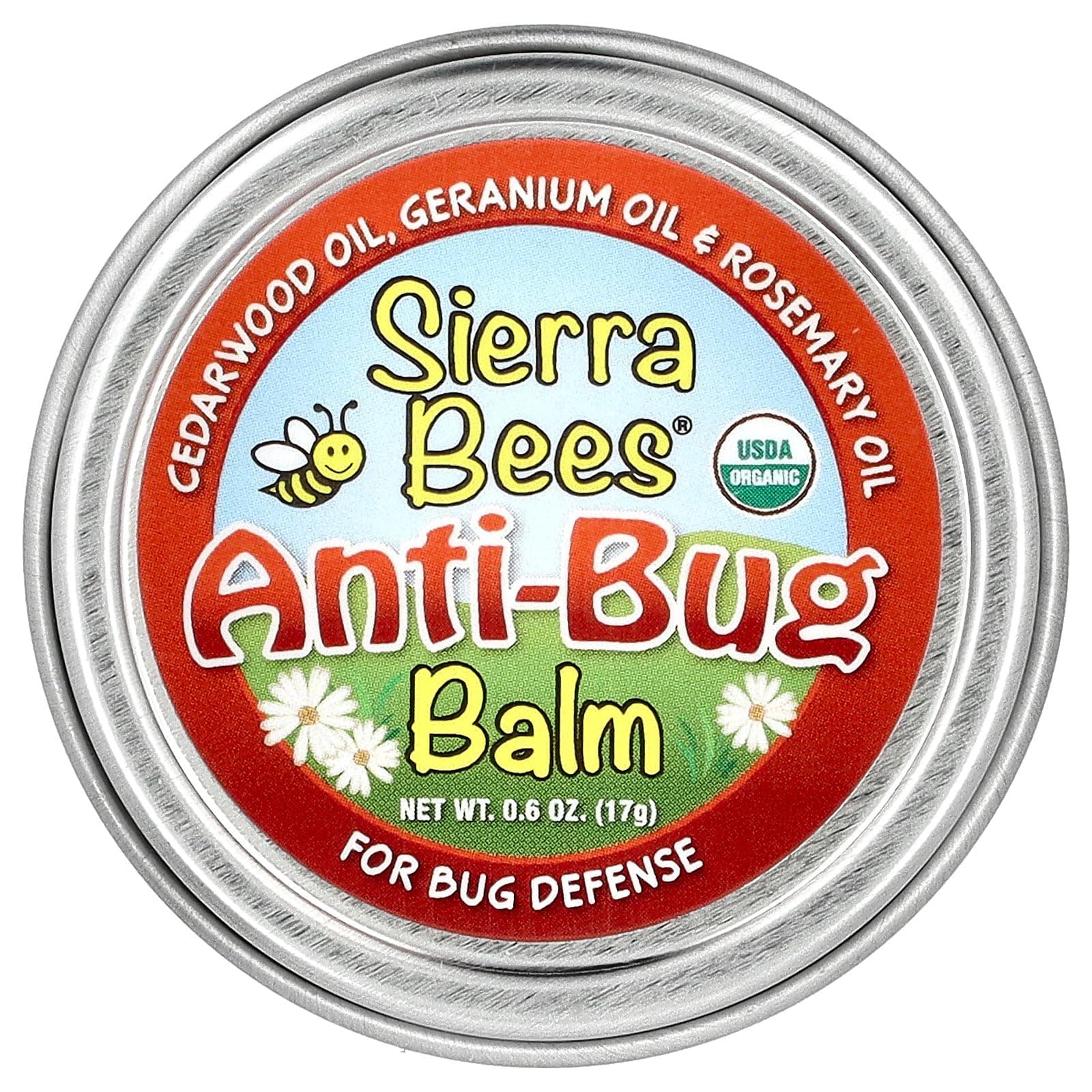 Anti-Bug Balm, Cedarwood, Geranium & Rosemary Oil, 0.6 oz (17 g)