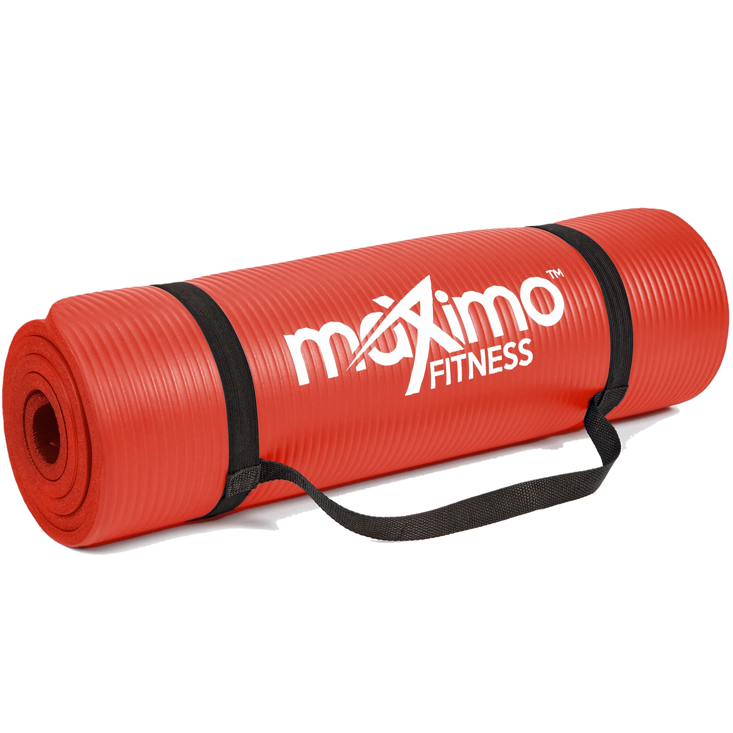 Maximo Fitness Yoga Mat - Multipurpose Exercise Mat for Men, Women and Kids, Ideal Non Slip Workout Mats for Yoga, Pilates, Gym Exercise with Carrying Strap