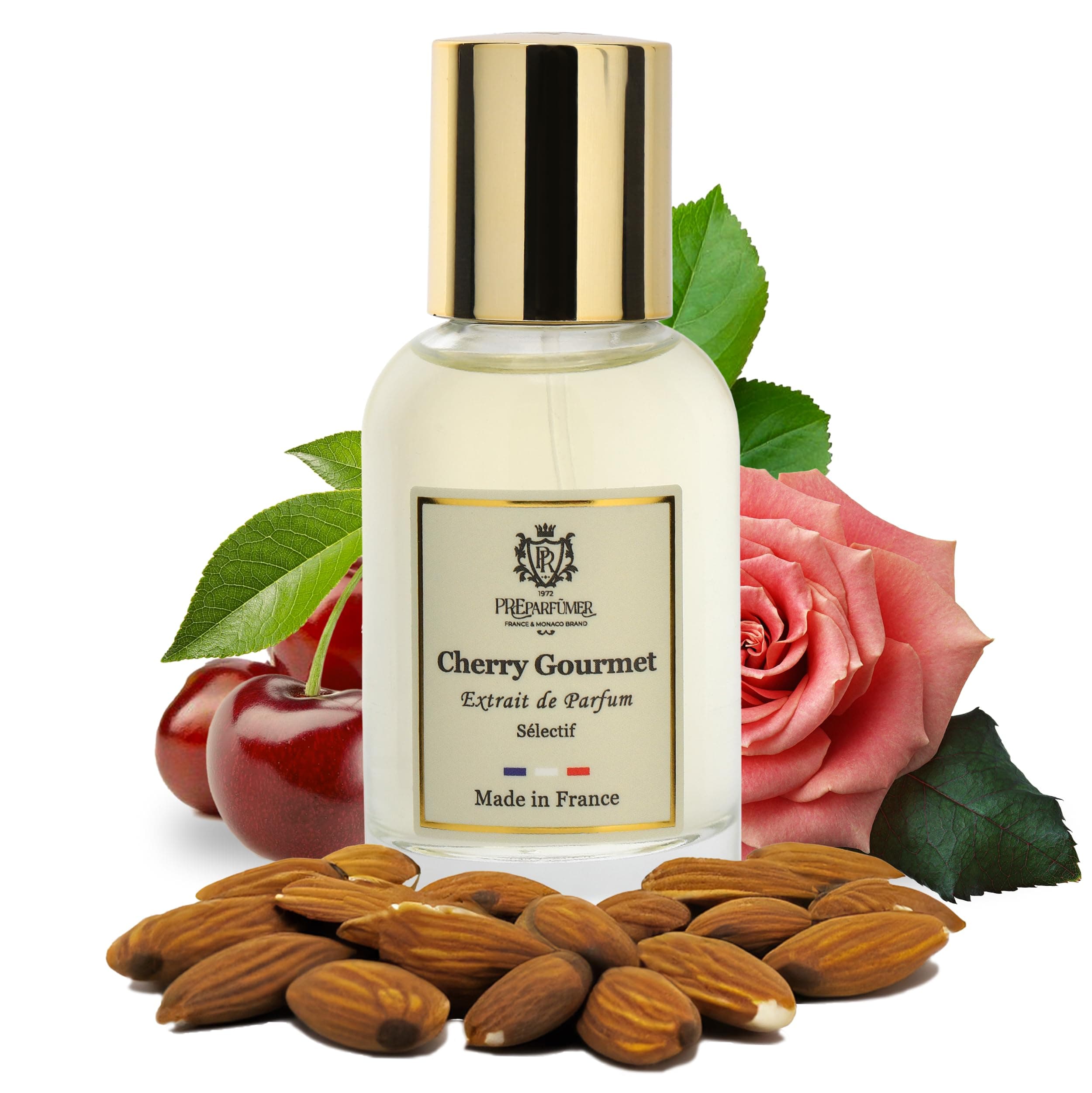 Preparfumer From France Cherry Gourmet Perfumes for Women 30ml - Floral Fruity Gourmand Scent - Luxury Fragrance with Cherry & Almond - Long Lasting Perfume With Jasmine Notes - Gifts for Women