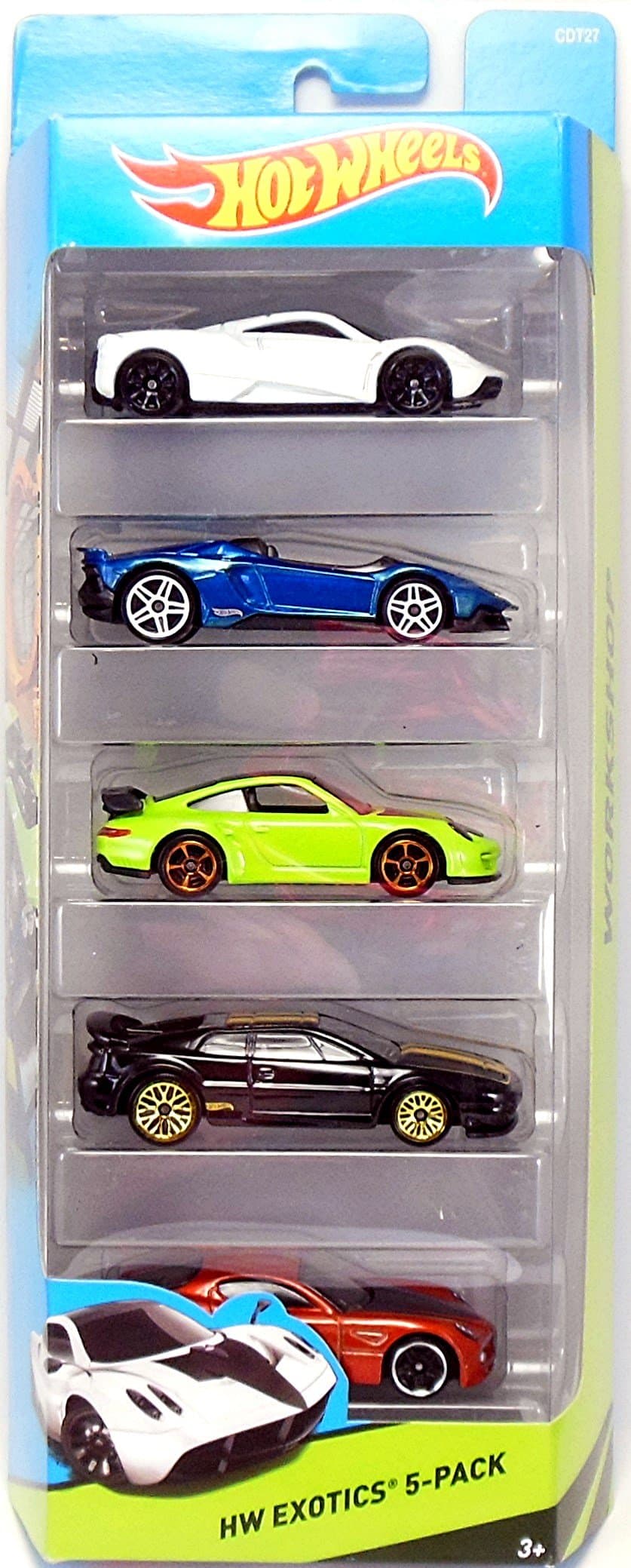 Mattel Hot Wheels 2015 HW Workshop HW Exotics 5-Pack (Version 2)
