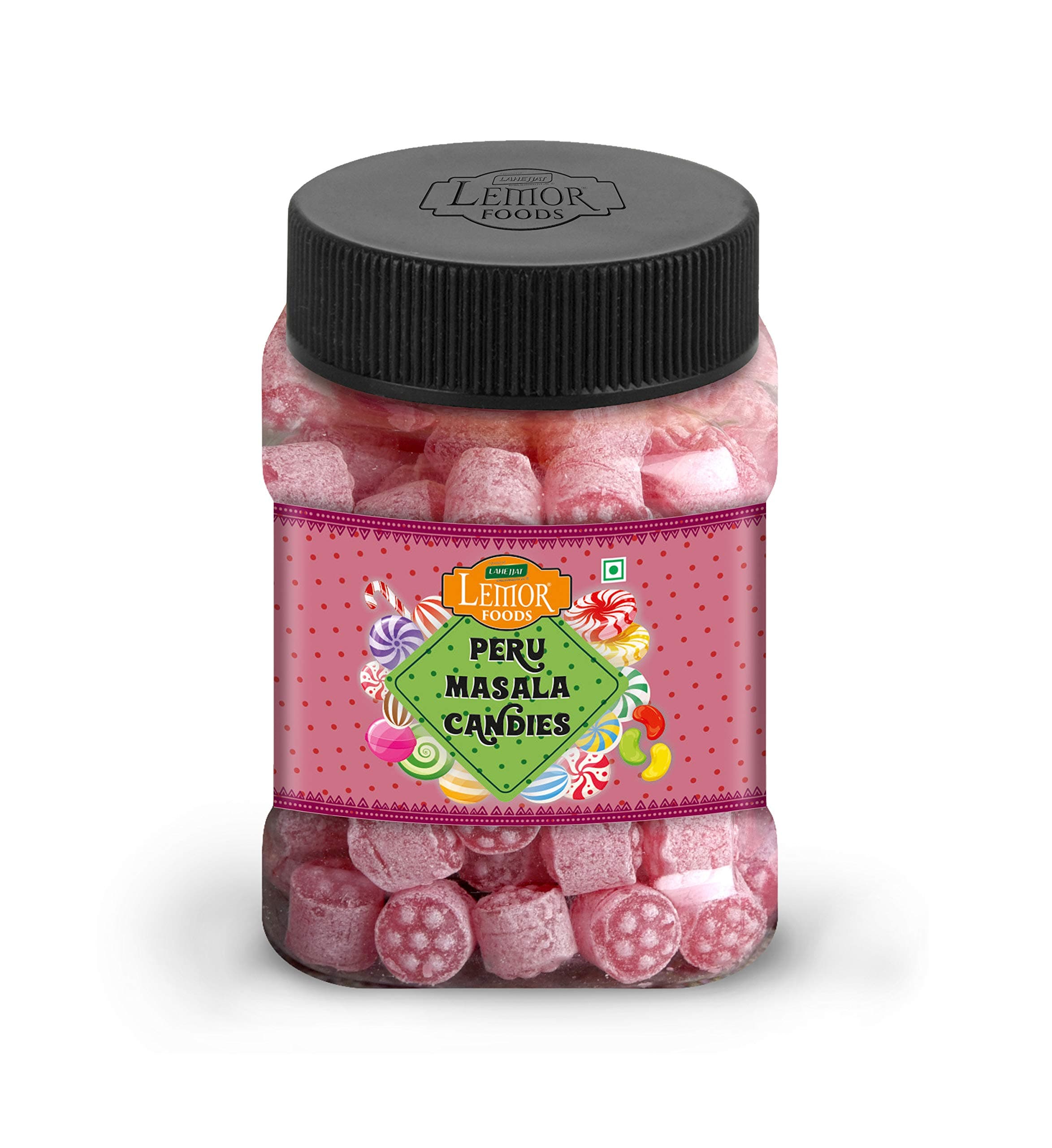 - Lemor Fruit Candy Sugar Candy Flavored Khatti Mithi Goli Sugar Boiled Candy for Kids and adults (330 gms, 2 Jars of 165 Gms each) Mint Candy For Kids And Adults (Peru Masala)