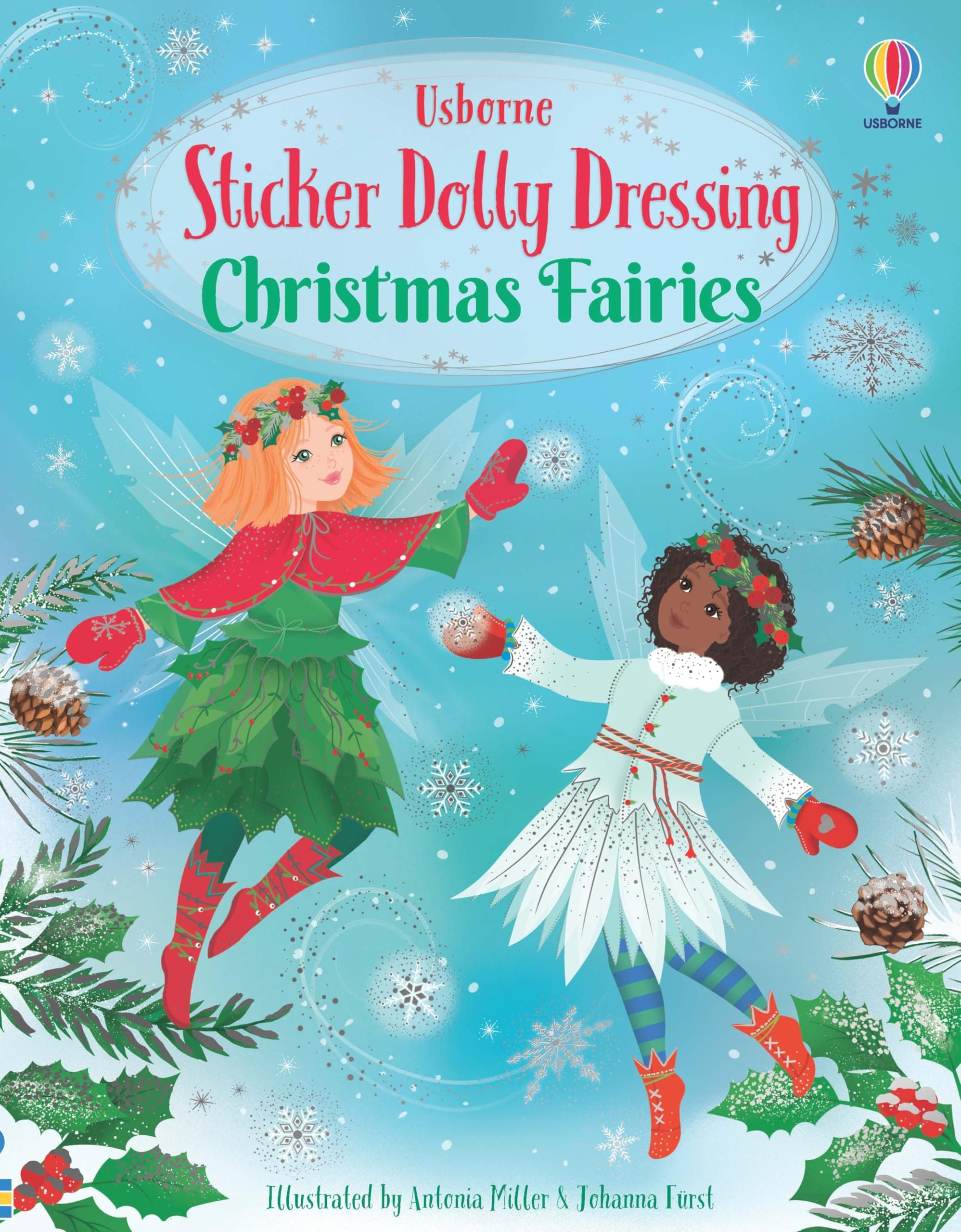 Usborne Sticker Dolly Dressing Christmas Fairies.