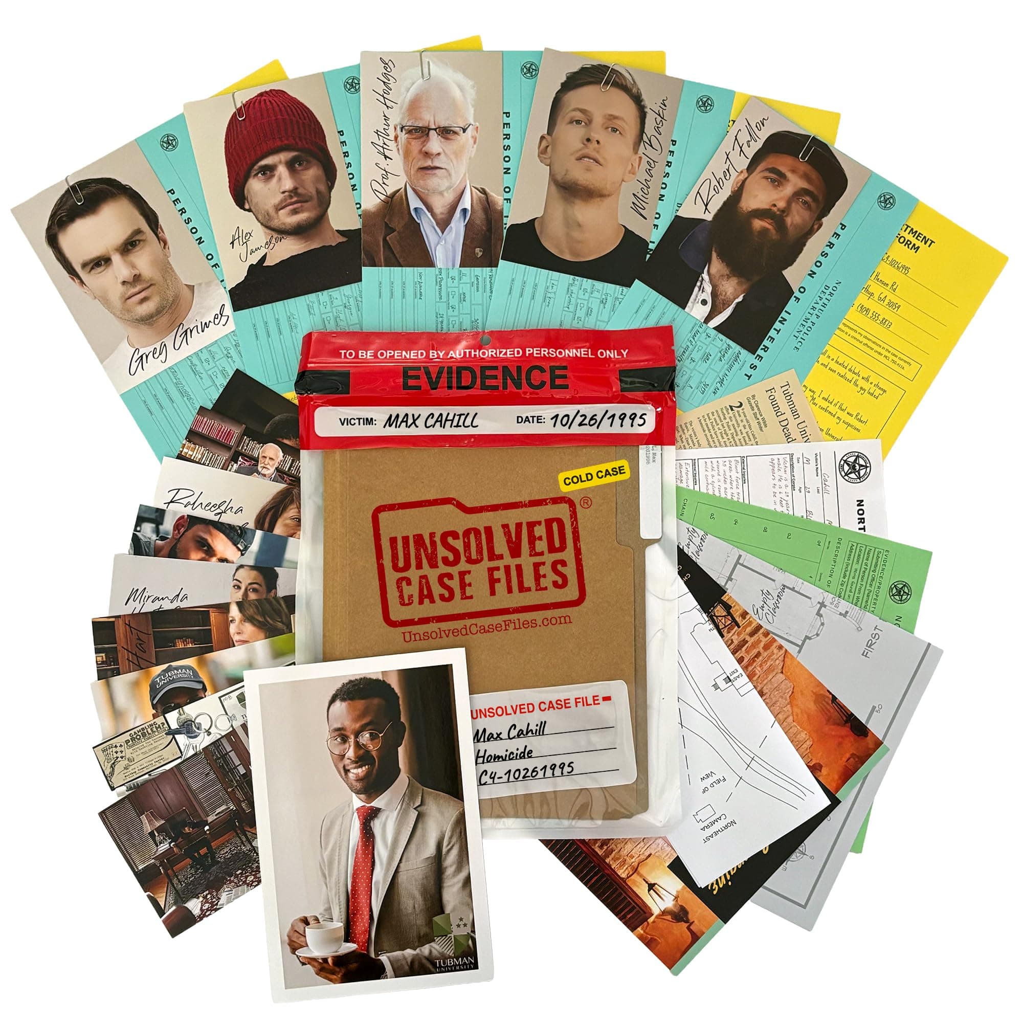 Unsolved Case Files | Cahill, Max - Cold Case Murder Mystery Game - Can You Solve The Crime?