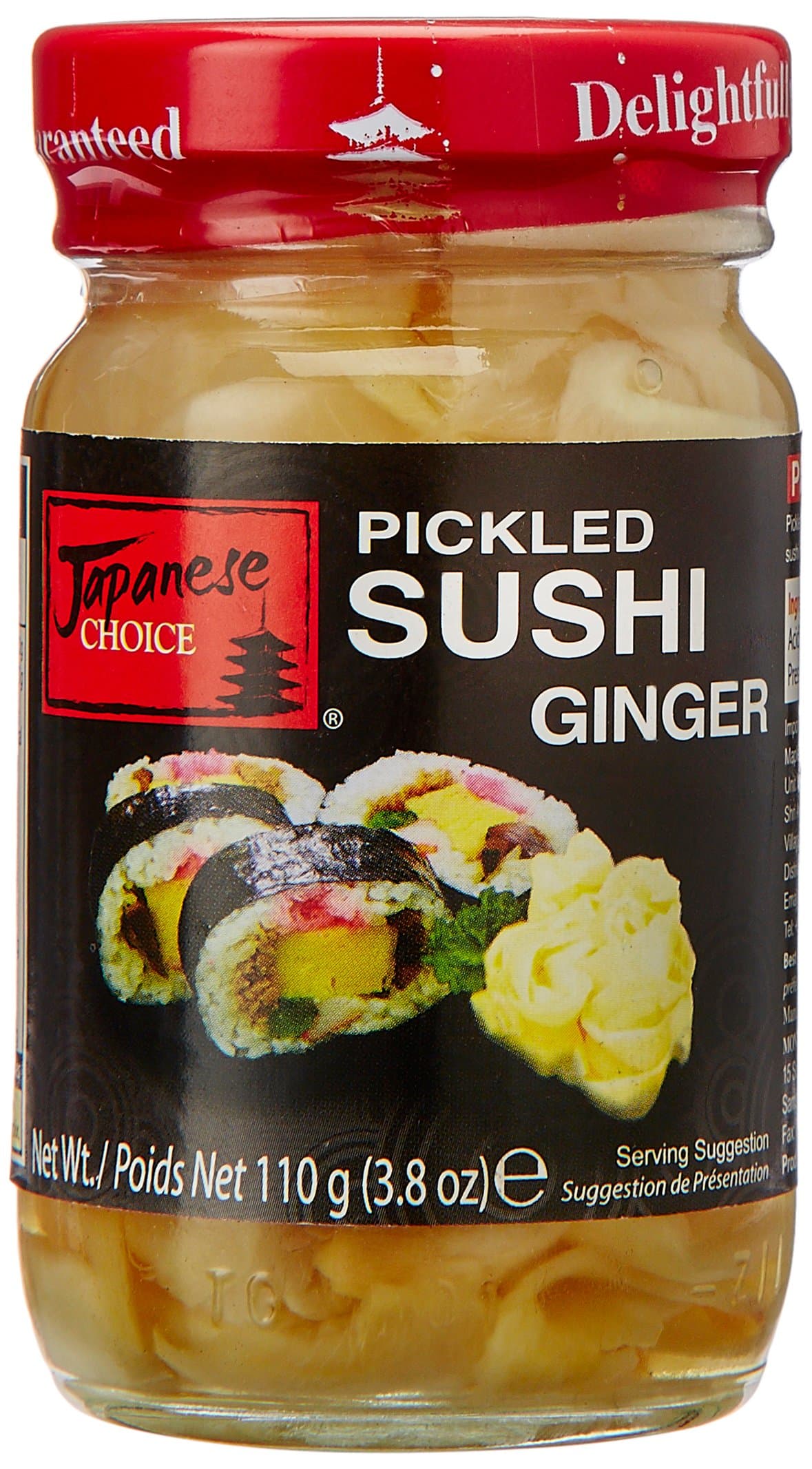 Japanese Choice Natural Sushi Ginger, 110 g, Black