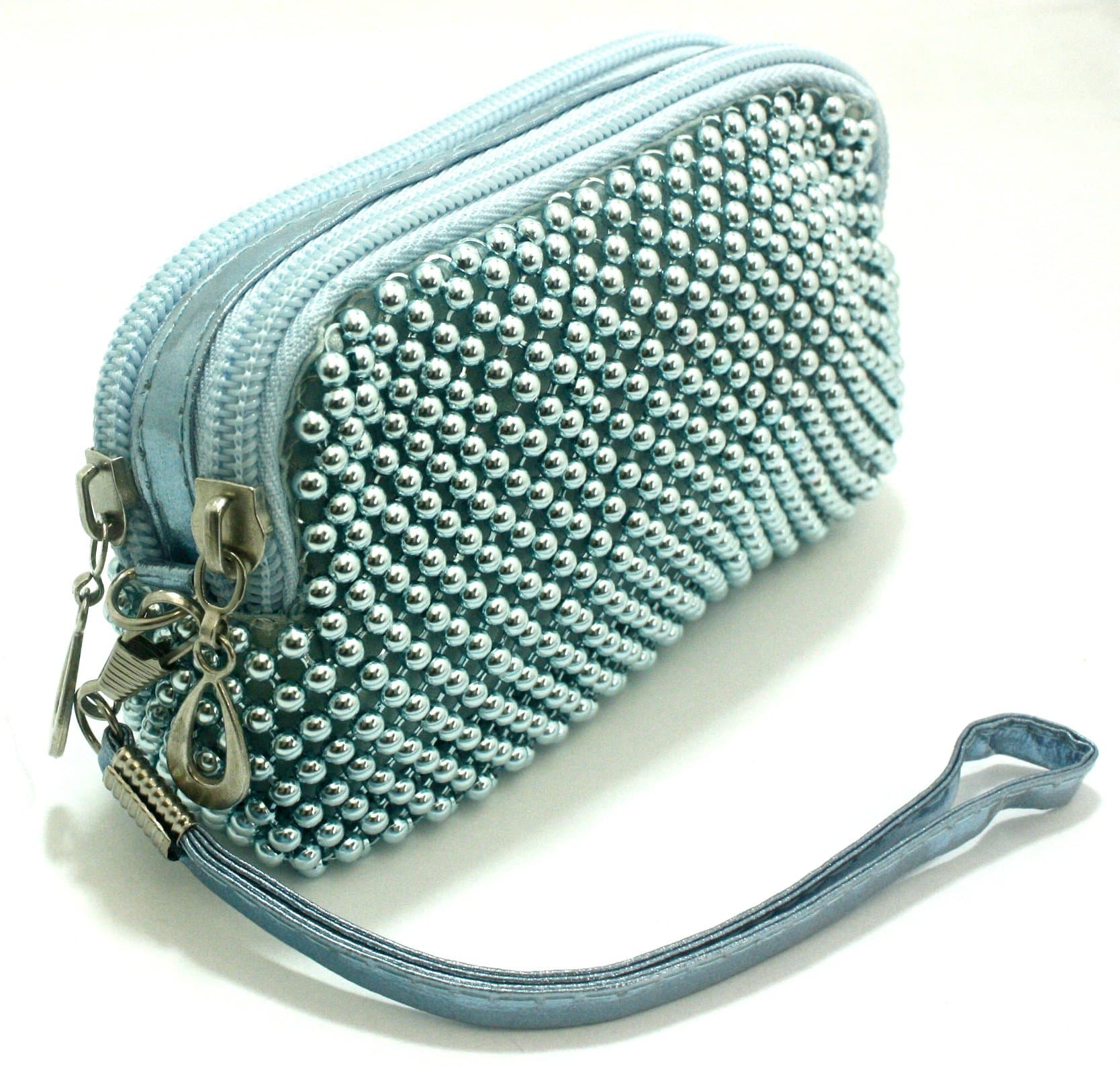 Barbara Teal cosmetic bag purse toiletry bag