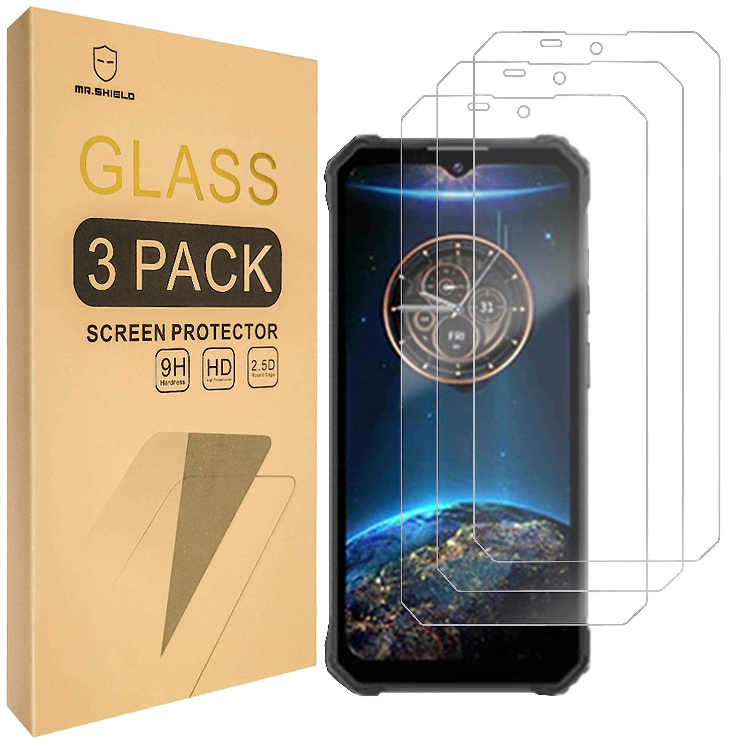 Screen Protector For OUKITEL WP28 / WP28E / WP28S [Tempered Glass] [9H Hardness] [3-Pack] Screen Protector
