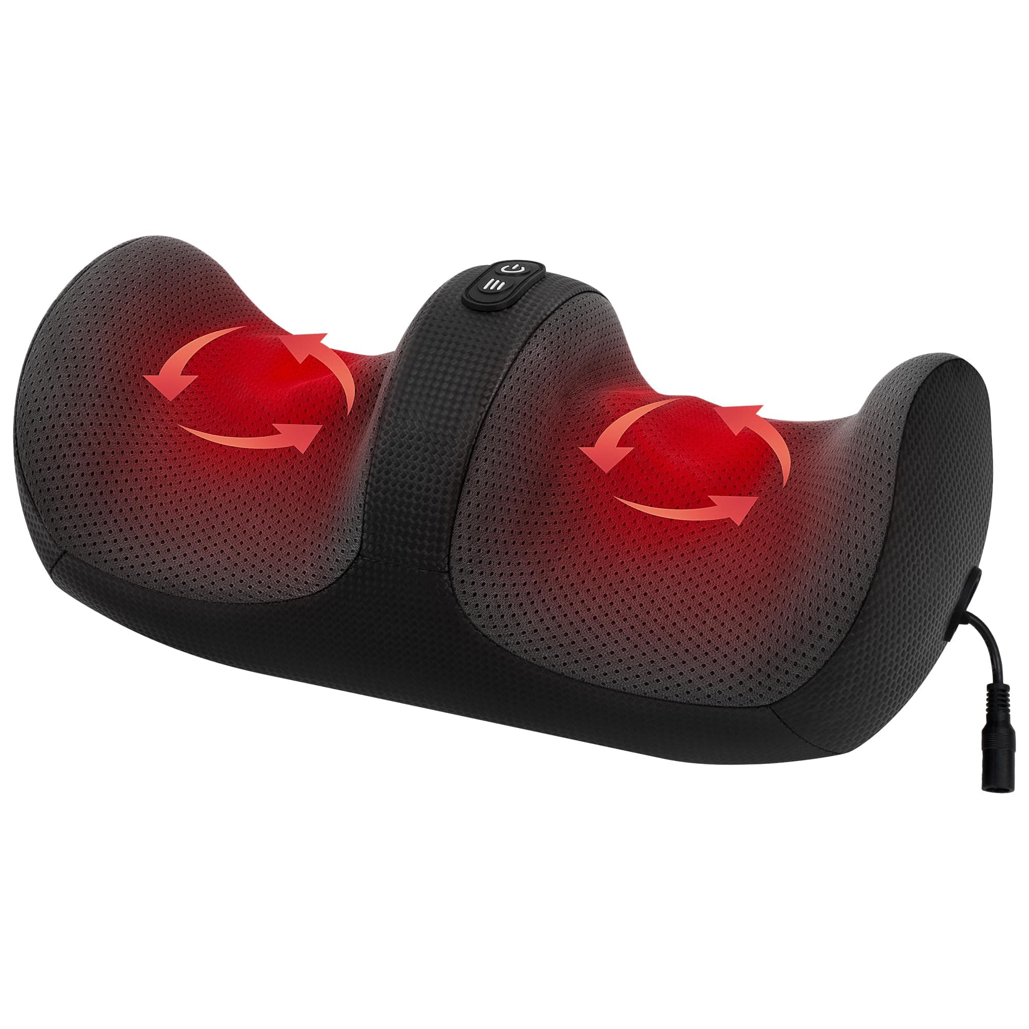 Foot Massager with Heat, Feet and Calf Massager Machine with Massage Roller, Adjustable Intensity for Foot Massage, Lightweight and Relax for Home or Office Use