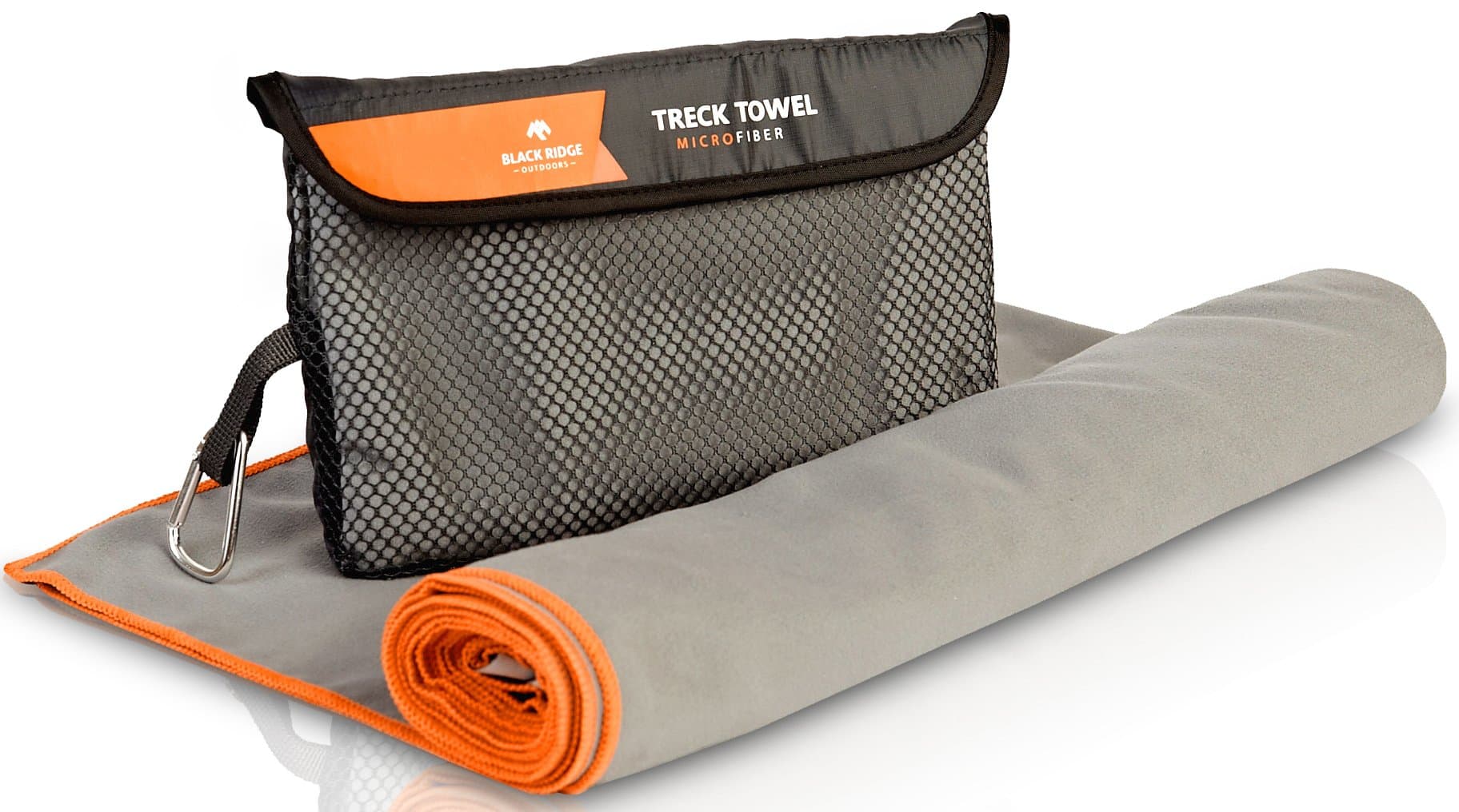 Black Ridge Outdoors - Camping Towel - Quick Dry Microfiber - FREE Hand Towel - Large with Carry Bag, Lightweight, Great for Hiking, Backpacking, Gym, Sports and As a Travel Towel