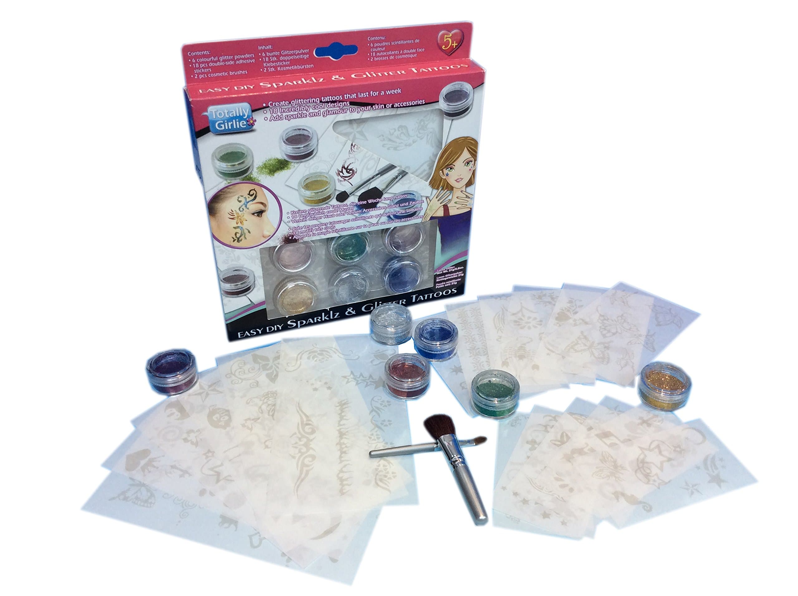 Totally Girlie Sparklz & Glitter Tattoos Unknown Binding