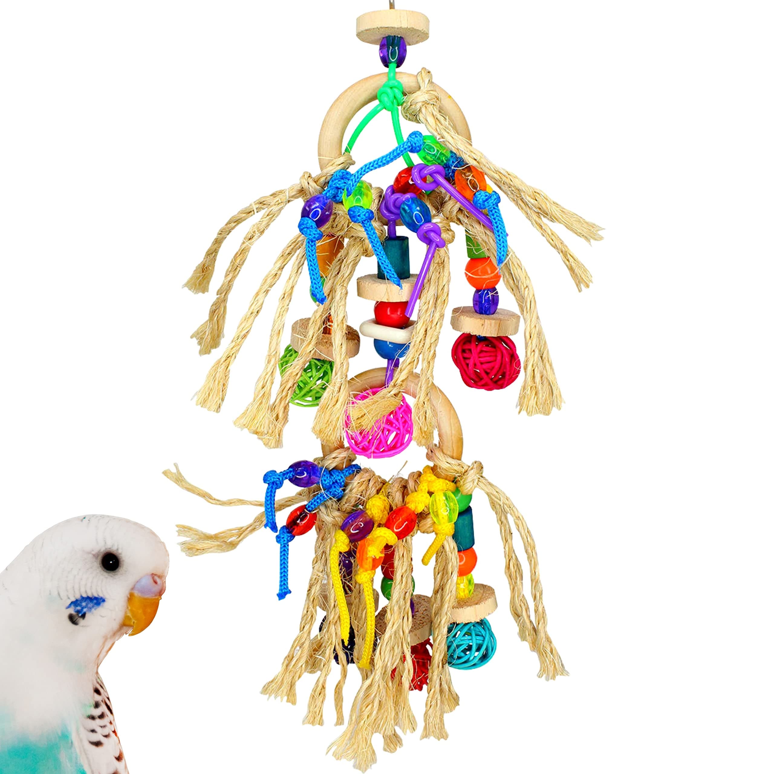 Bonka Bird Toys 1845 Pluck My Rings Bird Toy parrot cage toys cages african grey amazon conure