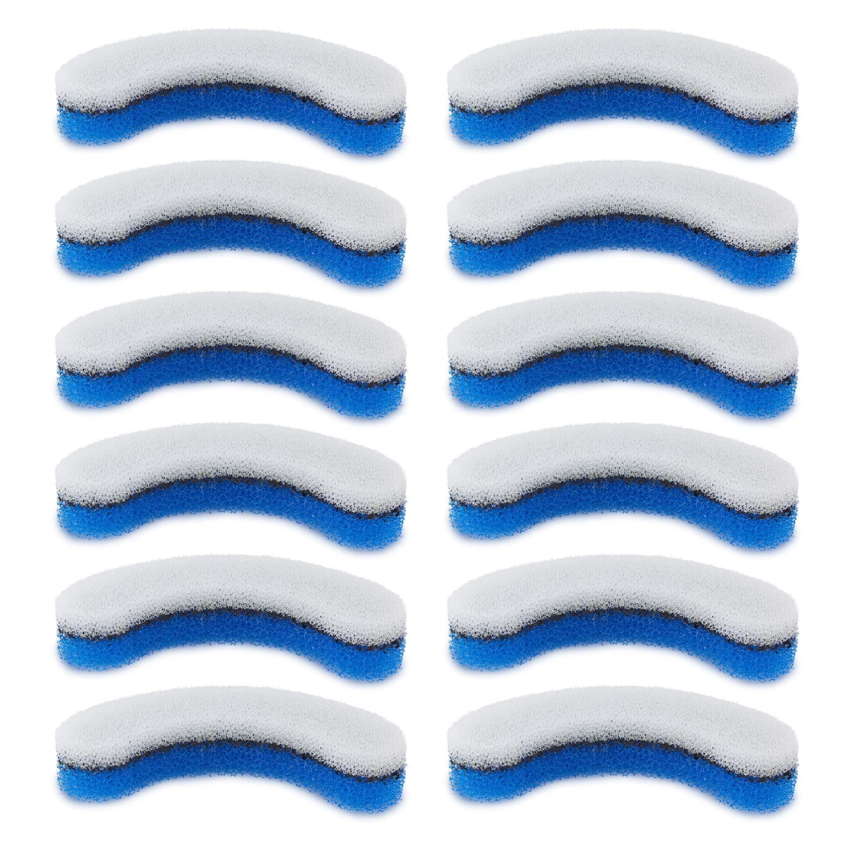 PetStandard Replacement Premium Water Filter for NPET WF050 Transparent Water Fountain. Arc-Shaped,