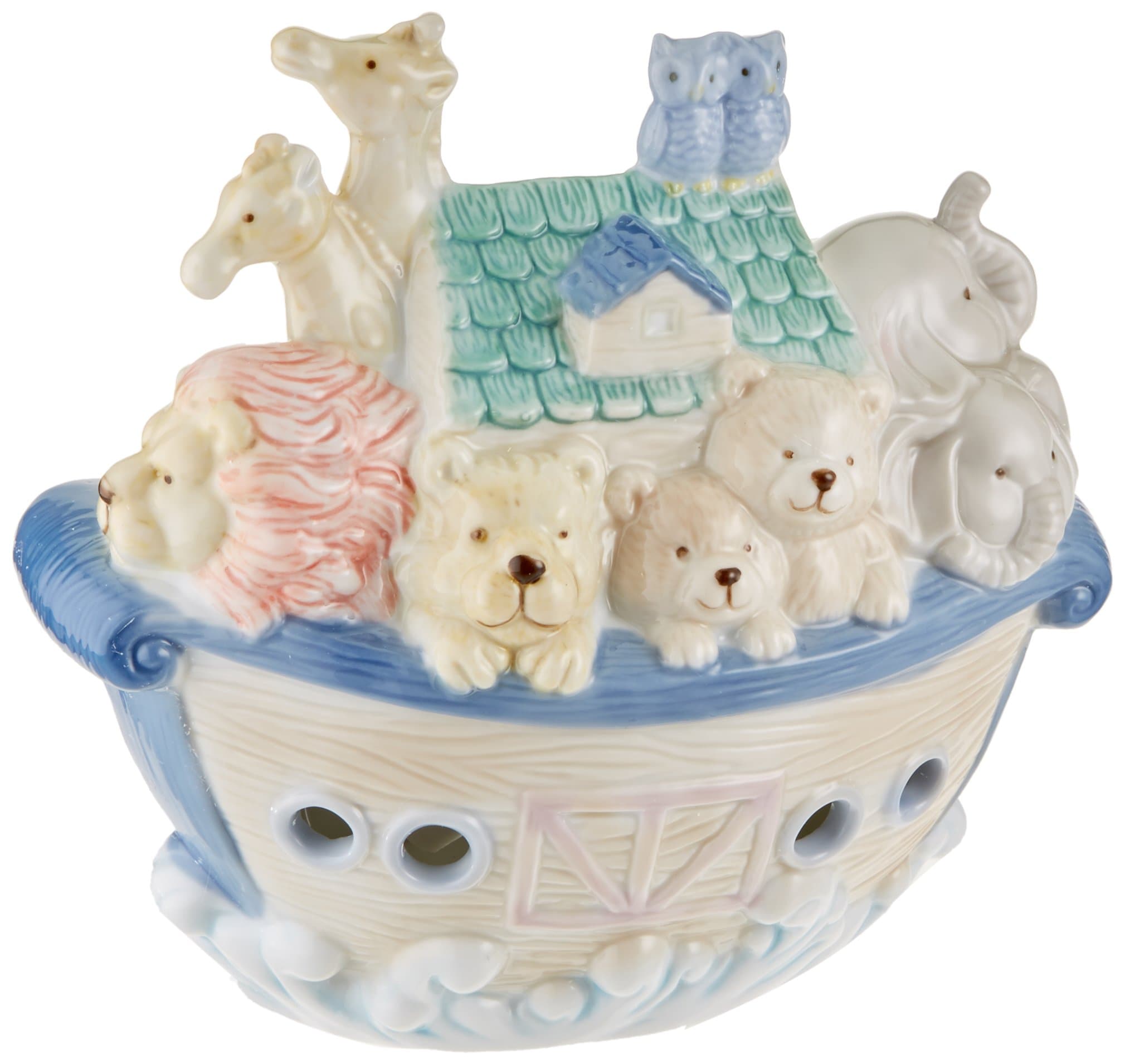 Cosmos 5654 Ceramic Noah's Ark Night Light, 6-1/4-Inch