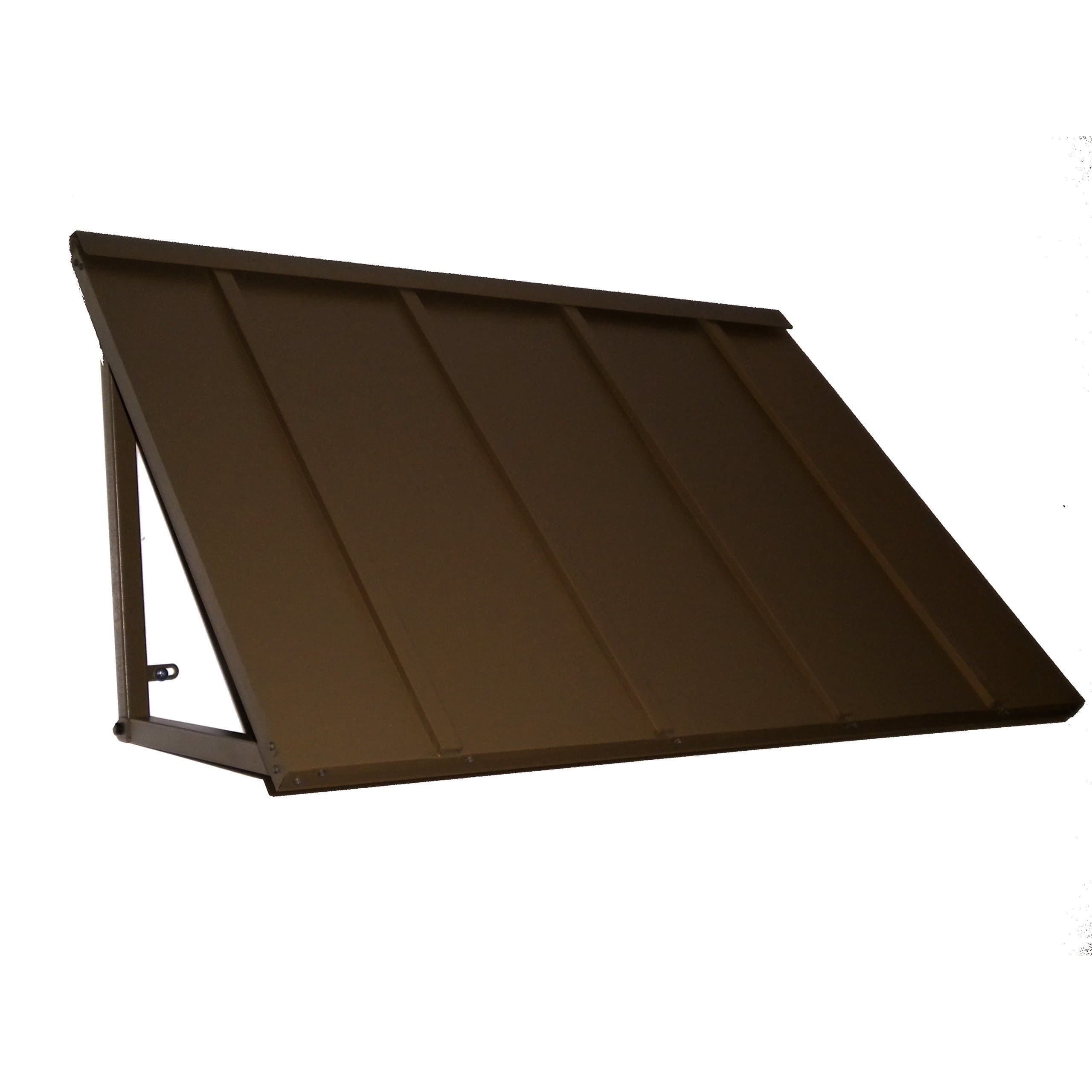 Denmir Door-Window Awnings Metal Standing Seam, 6ft x 36" Bronze