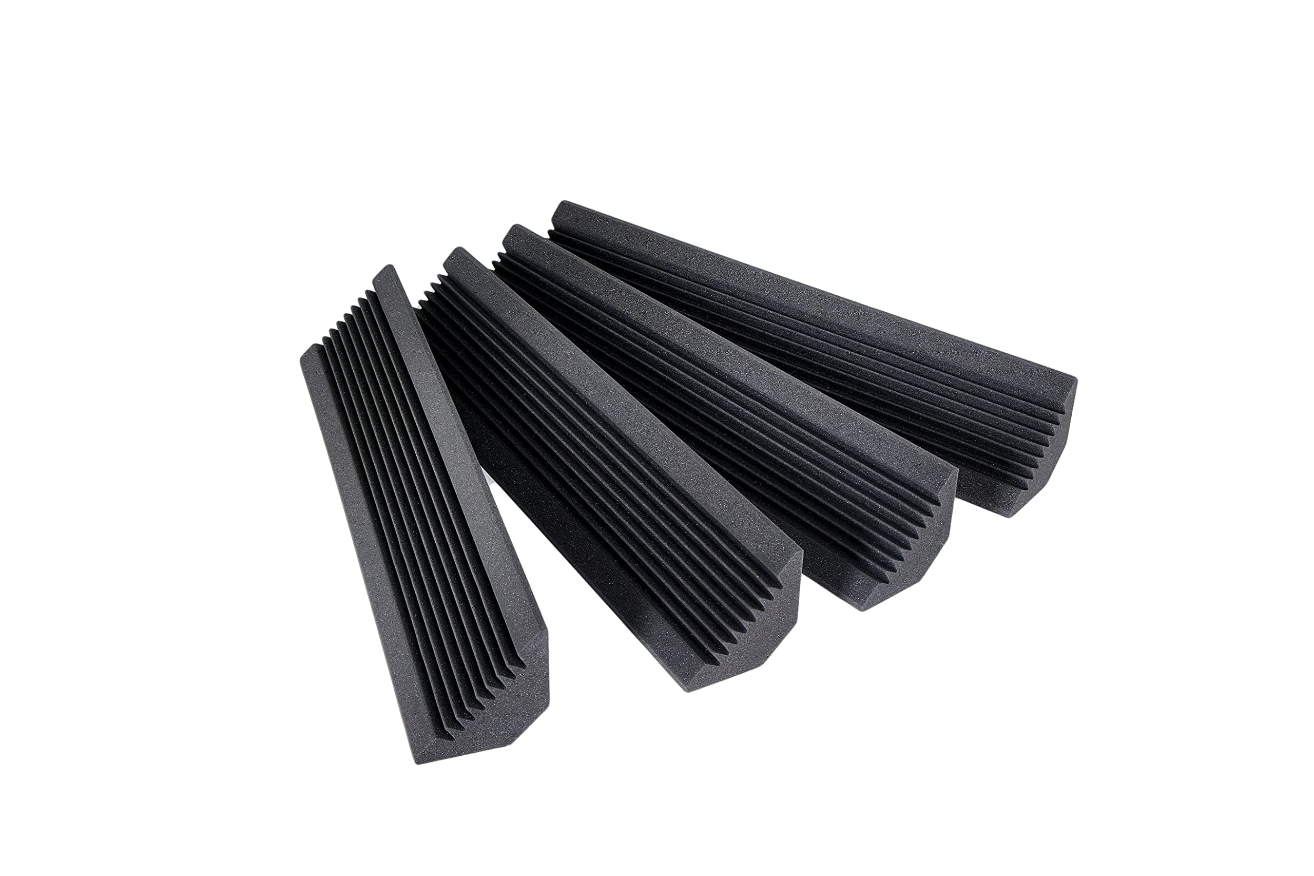 AFBT200 – 4-Pack Corner Acoustic Panels – 915 x 220mm Acoustic Padding for Wall – Bass Traps for Recording Studio, Home Cinema – Prevent Echo, Improve Acoustics