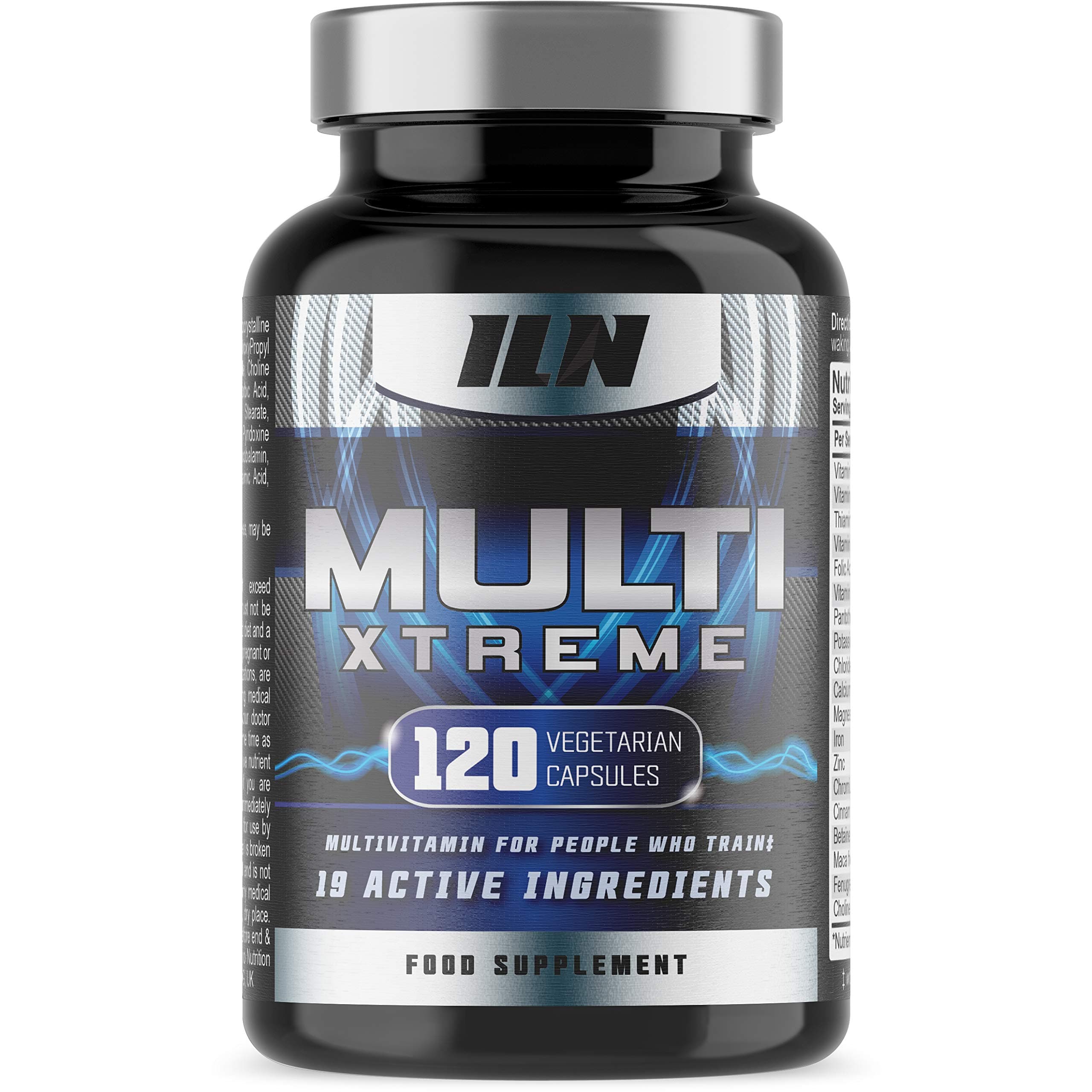 Multi Xtreme - Multivitamin Capsules for People who Train - 19 Active Ingredients - 120 Capsules Suitable for Men and Women