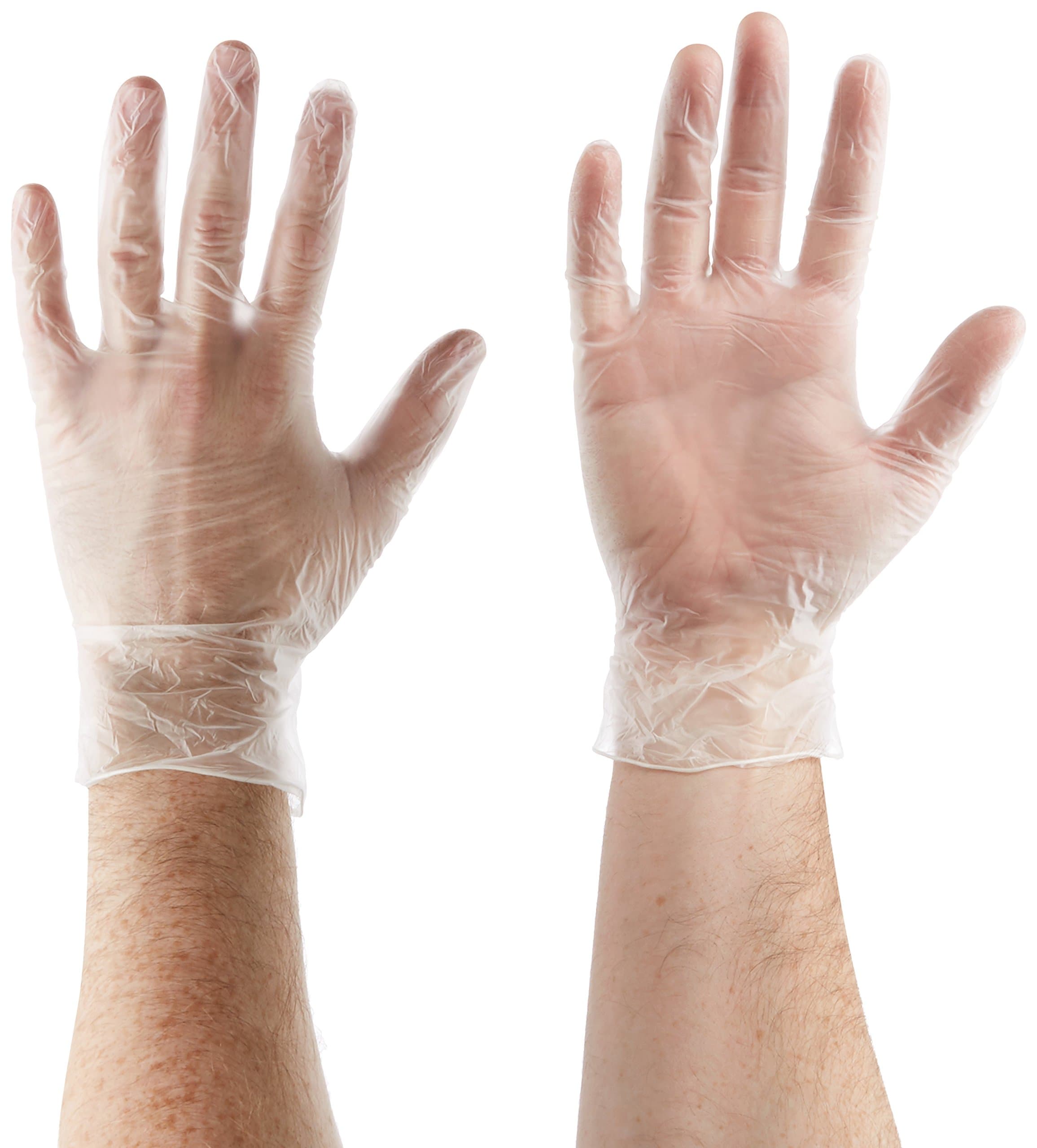 SafeTouch 50000010 Powder Free Clear Vinyl Gloves, Size S (Pack of 100 Units)
