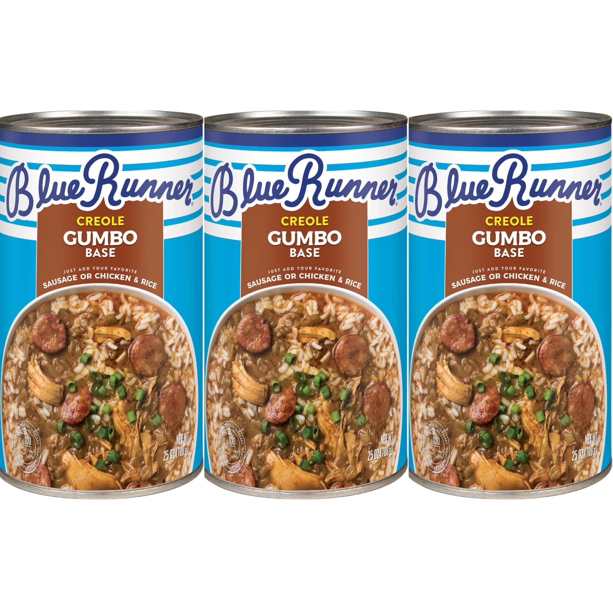 Gumbo Creole Base (Pack of 3) Traditional Louisiana Chicken and Sausage Gumbo Base - Quick and Delicious Meal Solution