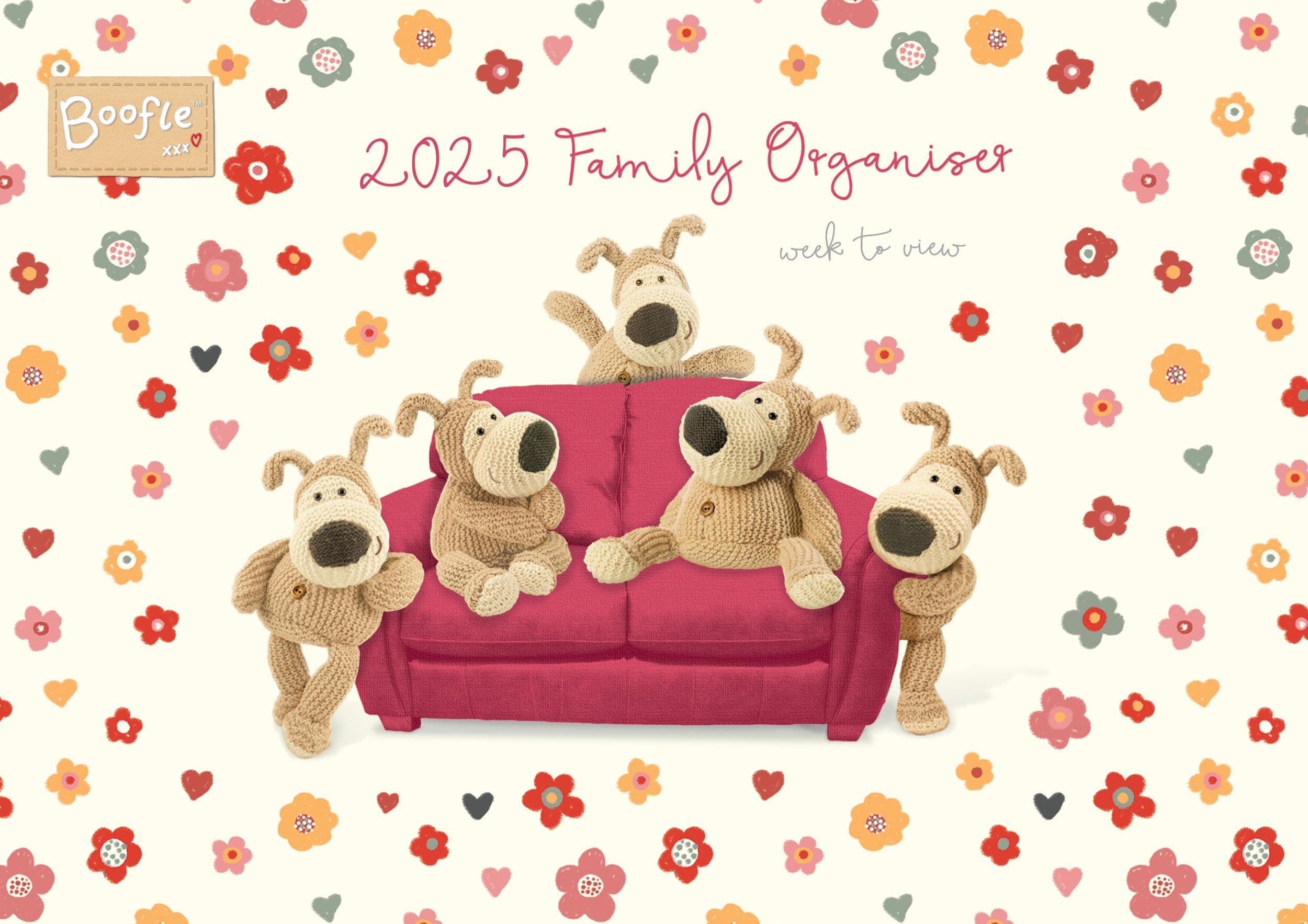 2025 Boofle A4 Family Planner Wall Calendar