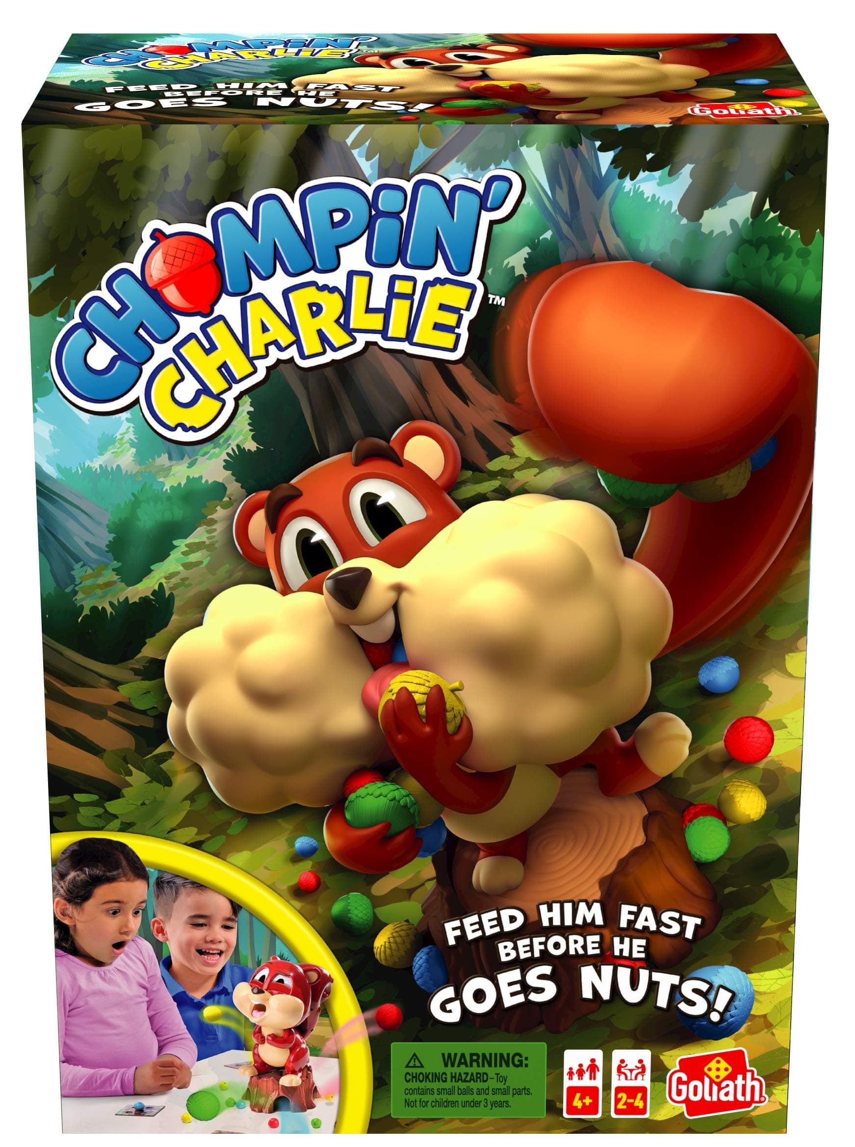 Chompin' Charlie: Feed Him Fast Before He Goes Nuts! | Kids Action Games | For 2-4 Players | Ages 4+