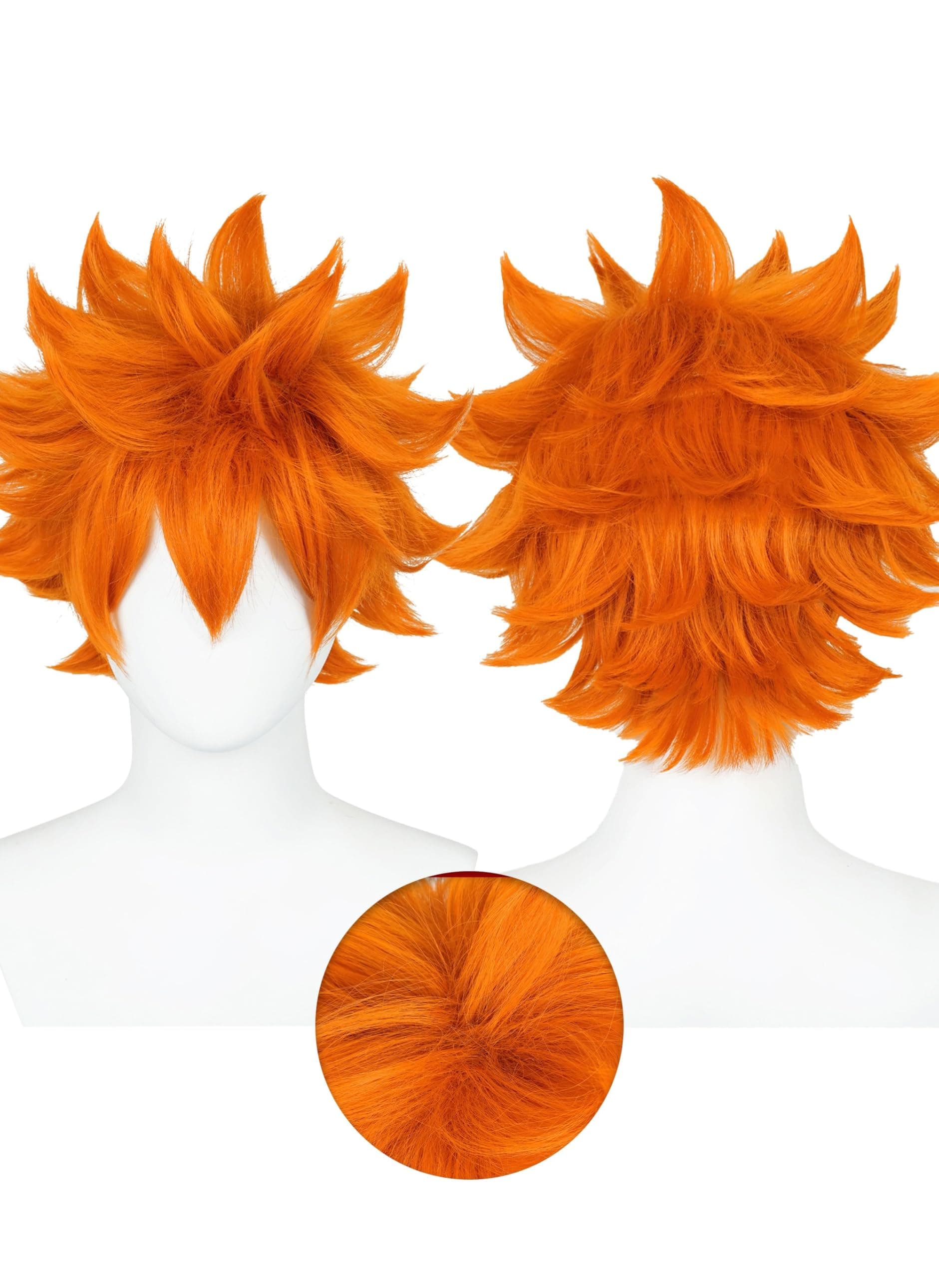 Shoyo Hinata Wig Orange Fluffy Short Synthetic Heat Resistant Hair