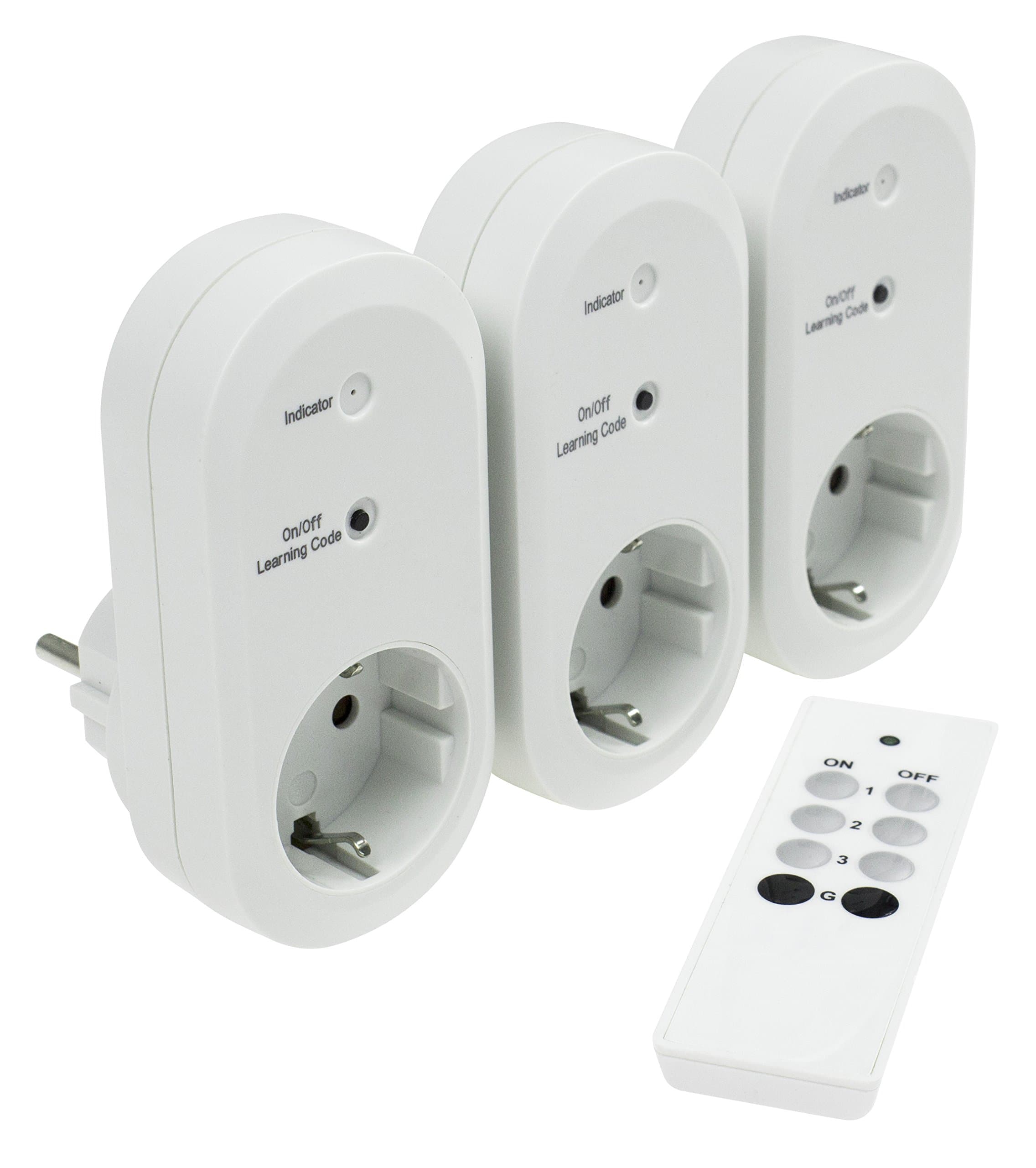 as - Schwabe 24080 24080 Funk Steckdosen-Set Innenbereich 2300W