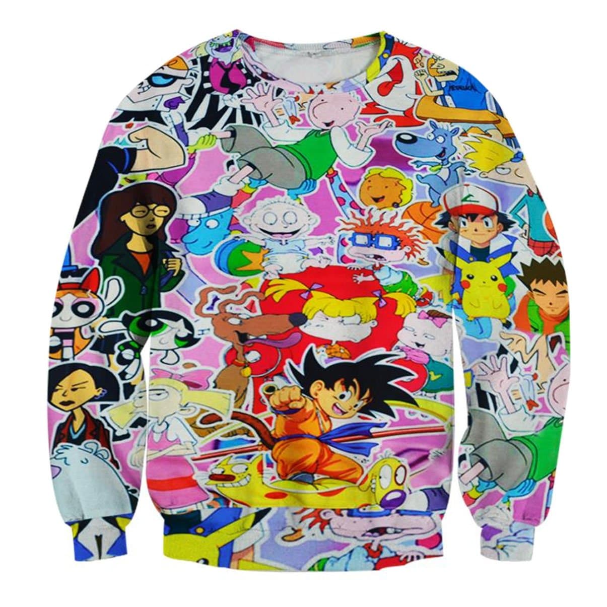 SWEET Women Funny Cartoon Hoodies Casual 3D Sweatshirt Pullovers Clothing L