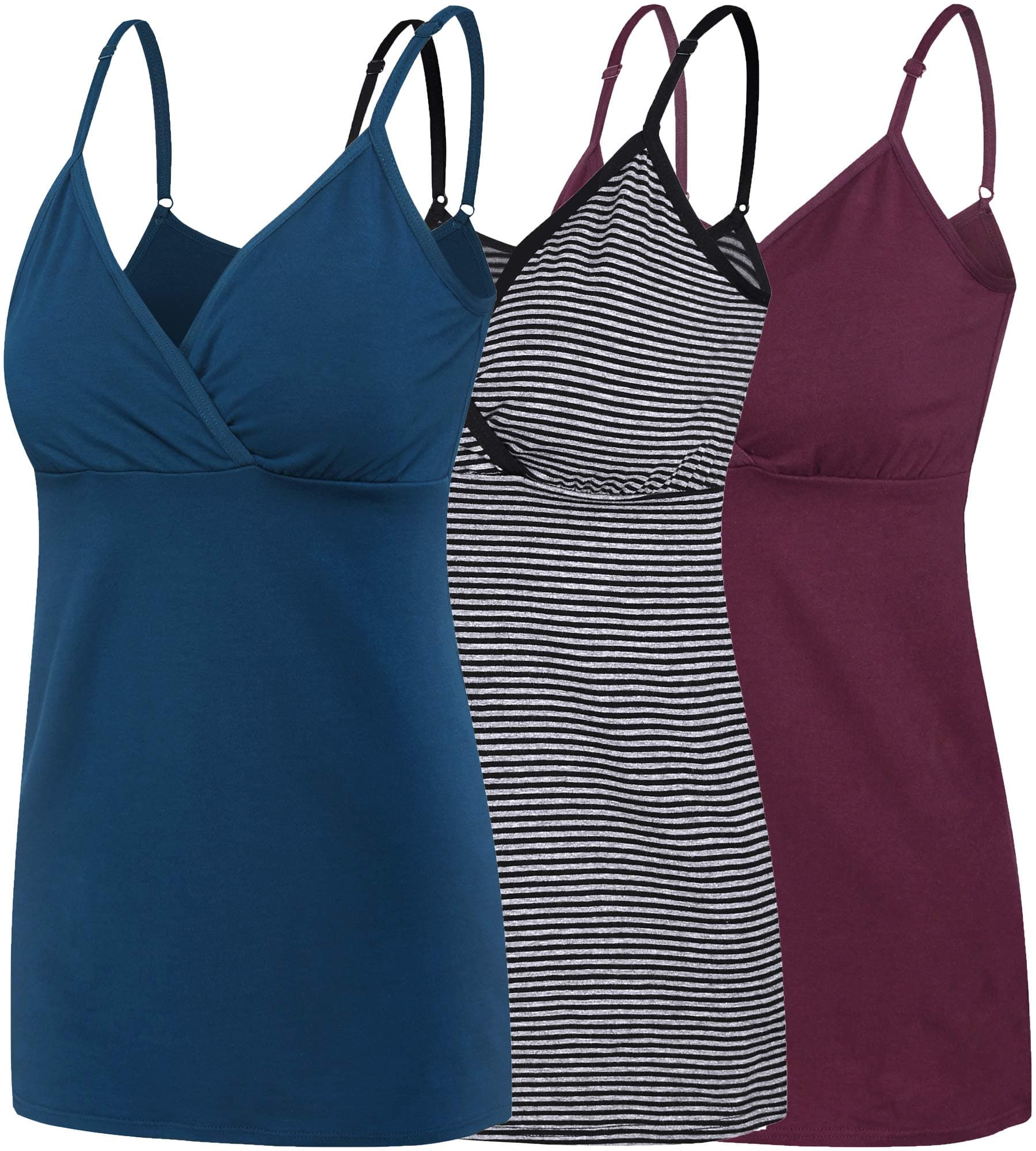 Nursing Tops Tank Shirt Cami Sleep Bra for Maternity and Breastfeeding