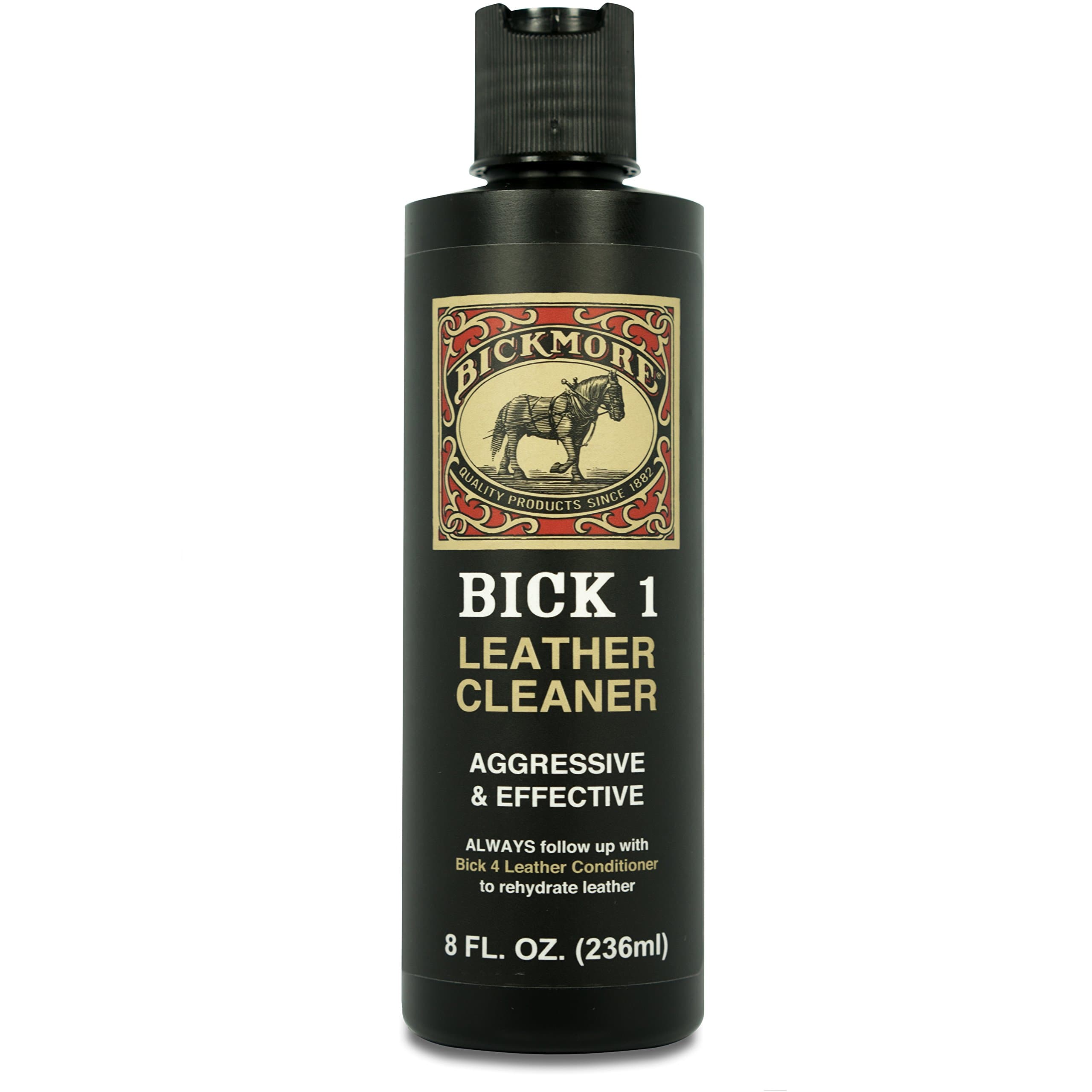 Bick 1 Leather Cleaner 8 oz - Clean Dirt, Oil, Sweat, Salt, and Water Stains from All Colored, White, and Black Leather