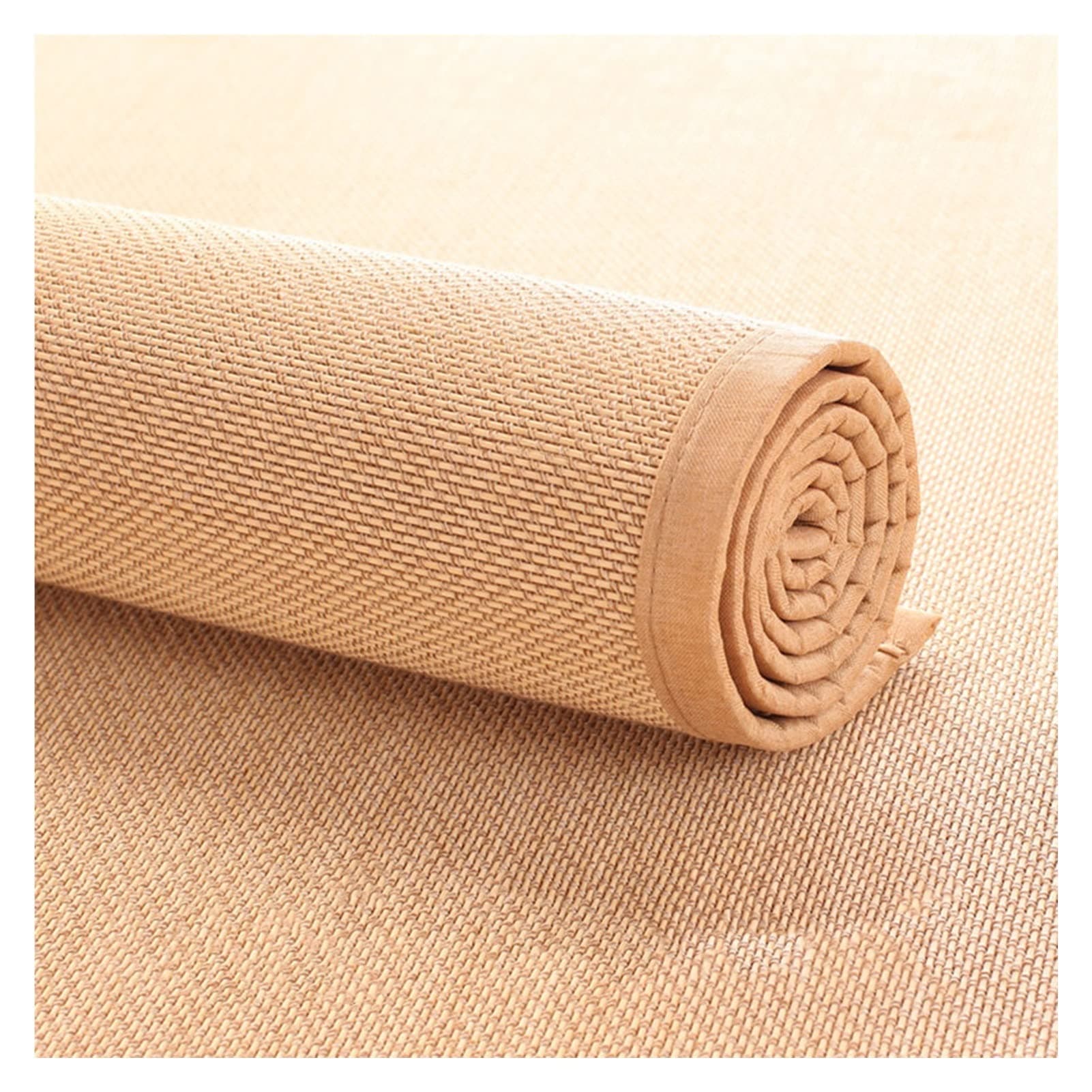 AYLYHD Tatami Mat Rattan Japanese Traditional Mattress Japanese Style Rattan Tatami Mat Customizable Large Area Carpet for Balcony Tea Table Bay Window Blanket, Primary Color