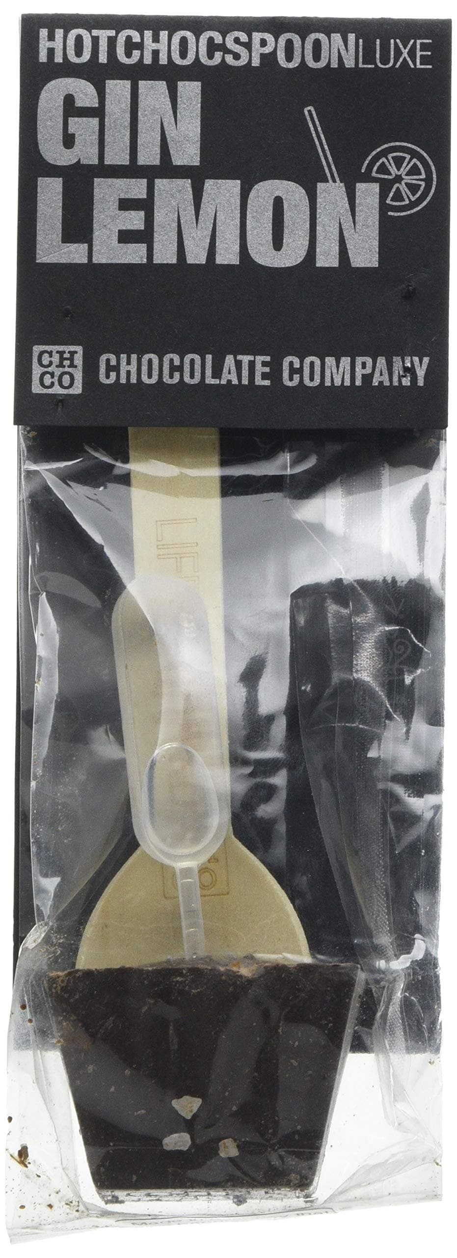 CHCO Chocolate Company Hotchocspoon with Gin Lemon (Dark) 50 g (Pack of 1)